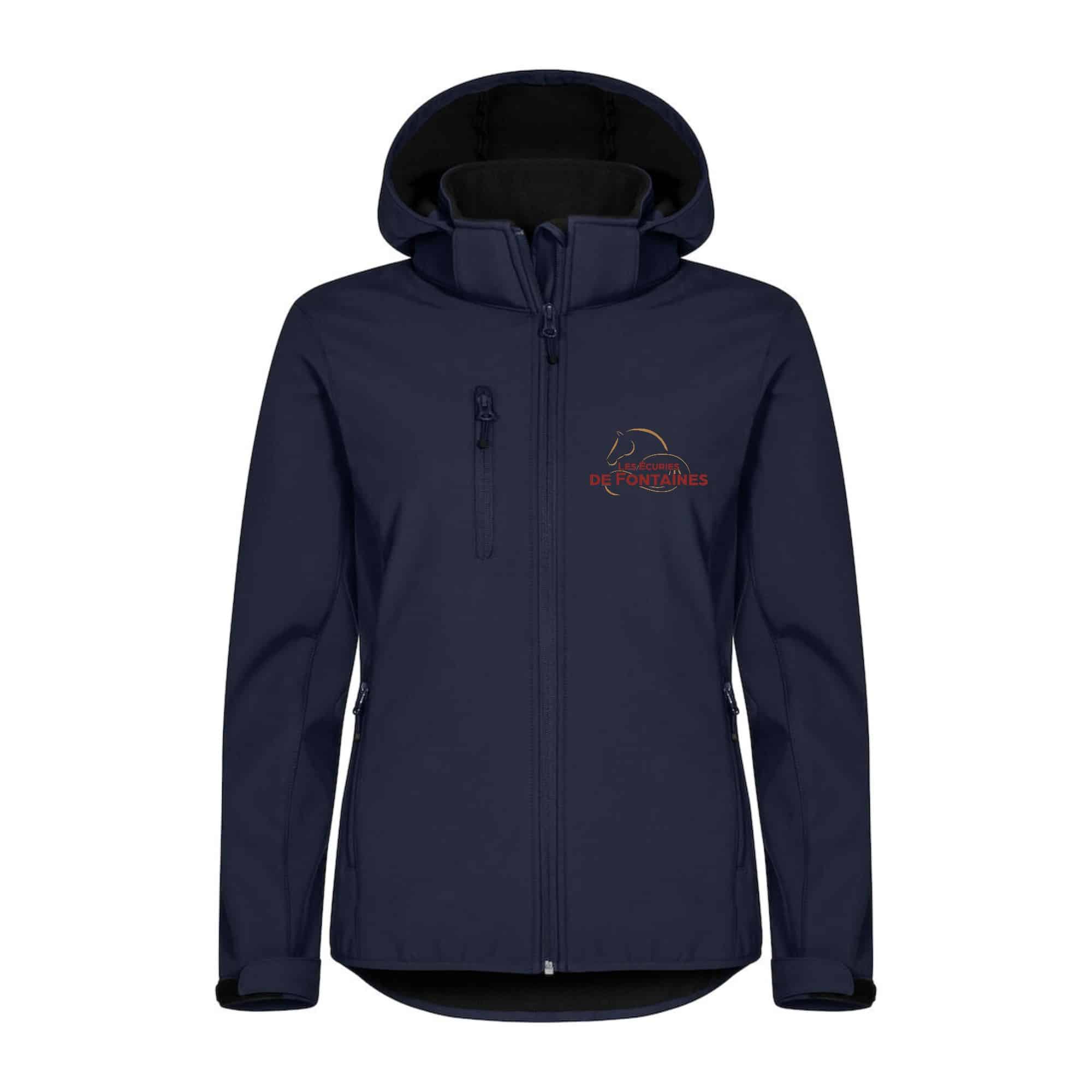SOFTSHELL "Classic" (femme) – Les Ecuries de Fontaines - Navy - 0200917
