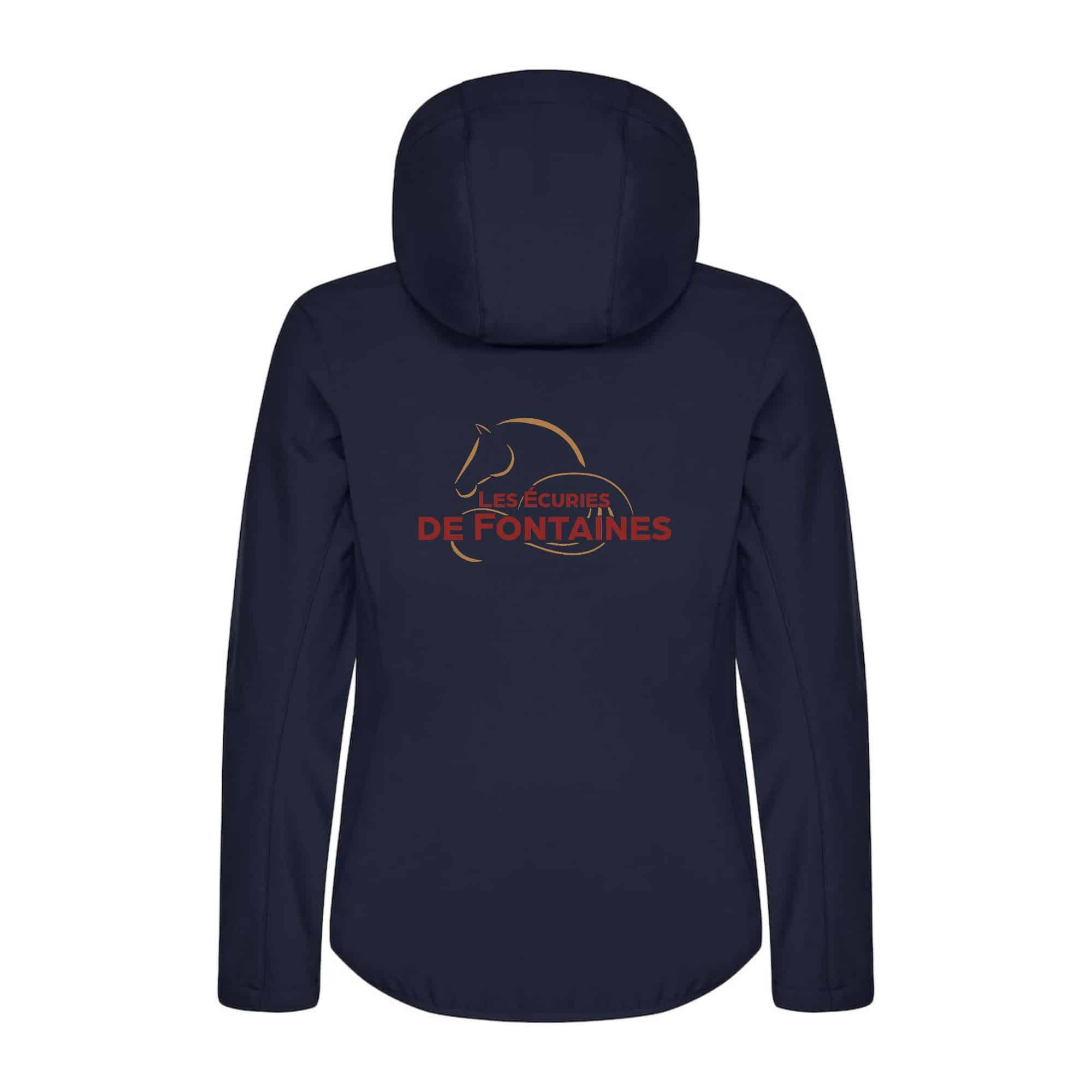 SOFTSHELL "Classic" (femme) – Les Ecuries de Fontaines - Navy - 0200917 – Image 3