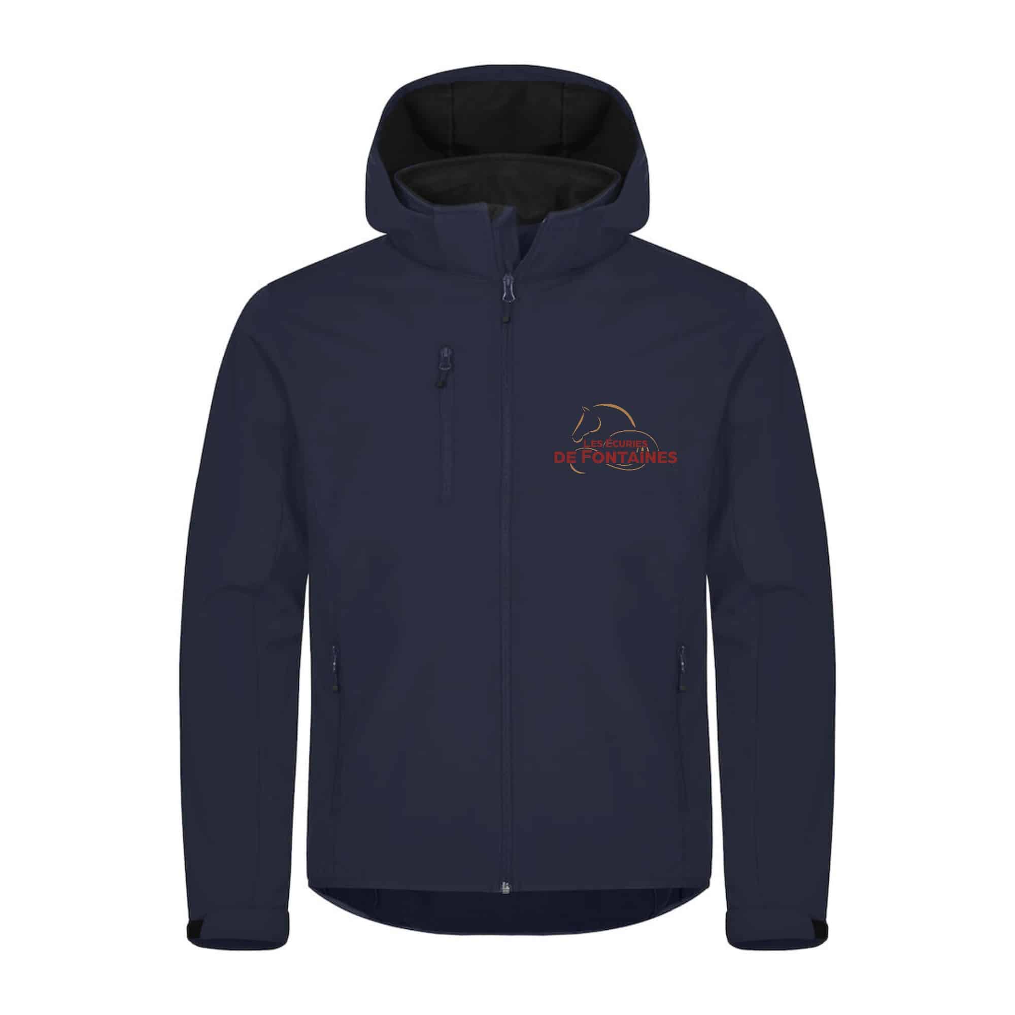 SOFTSHELL "Classic" (homme) - Les Ecuries de Fontaines - Navy - 0200912