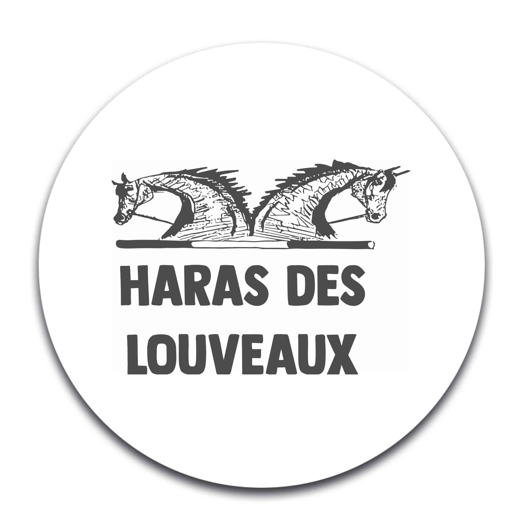 STICKER ROND - Au Galop les Louveaux - STI001