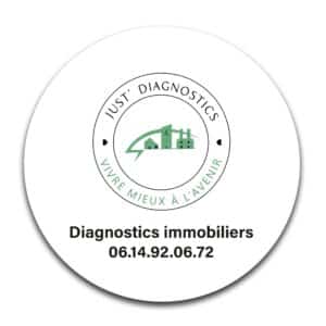 STICKER ROND - Just’diagnostics - STI001