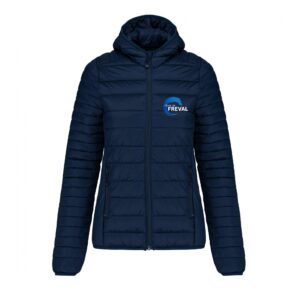 DOUDOUNE AVEC MANCHES ET CAPUCHE (femme) - Haras de Freval - Navy - K6111