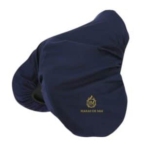 Housse de selle en coton Ridding World - Haras de Mai - Navy - 205100