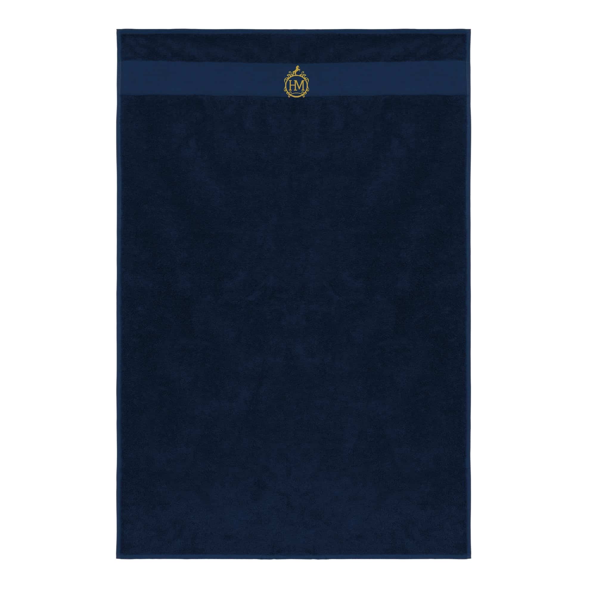 Serviette éponge - Haras de Mai - Navy - k111