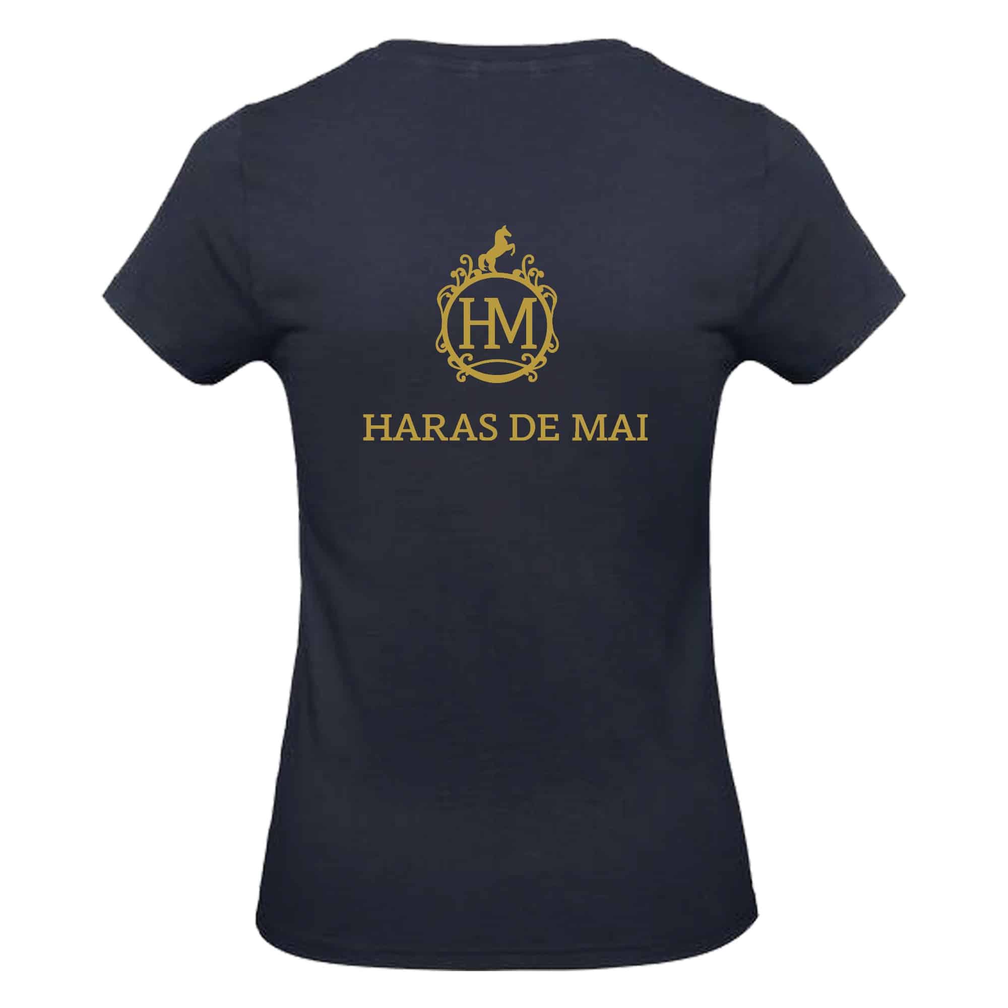 T-Shirt Bio Premium (femme) - Haras de Mai - Navy - BC049 – Image 3