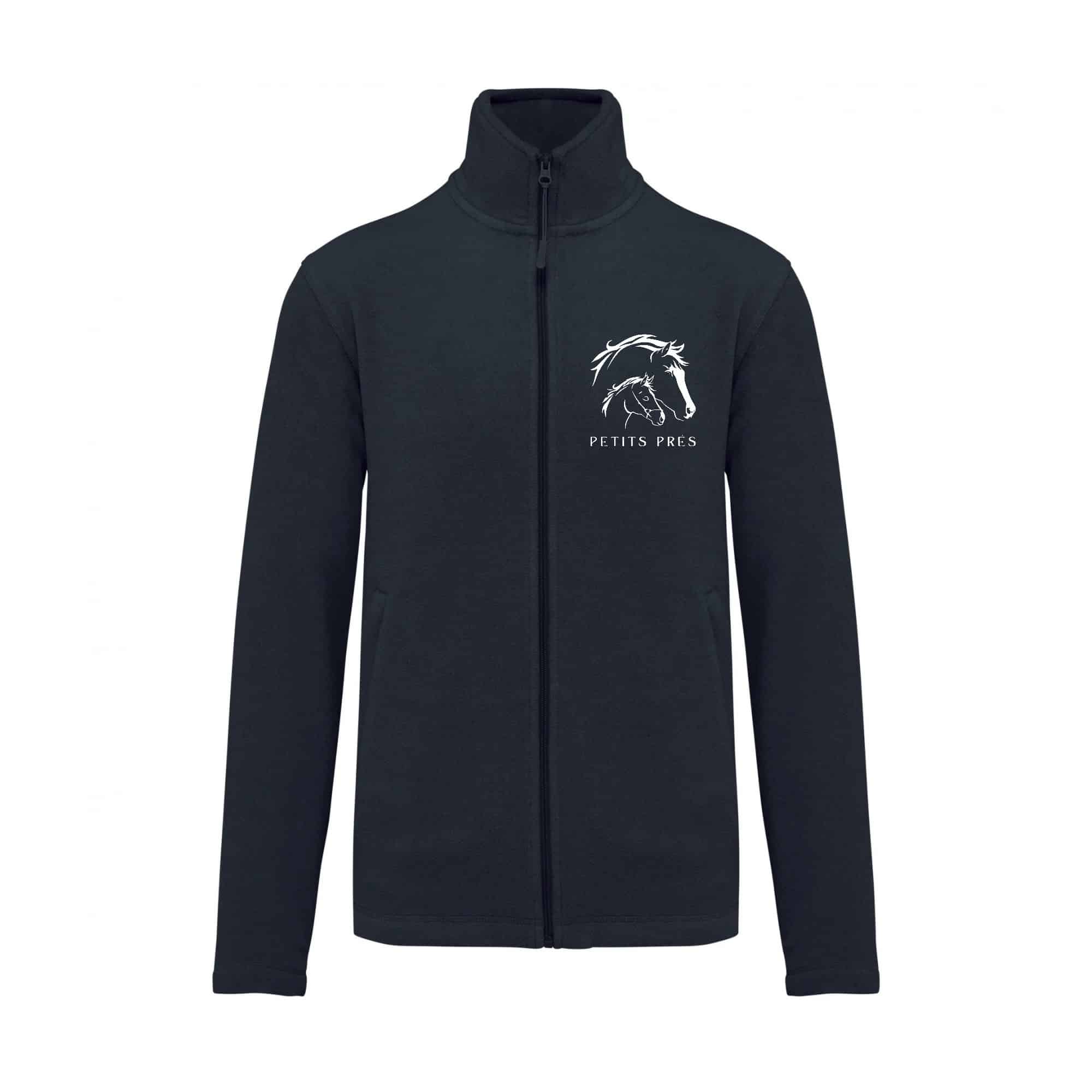 Veste micropolaire zippée (homme) – Haras des Petits Prés - Navy – K911