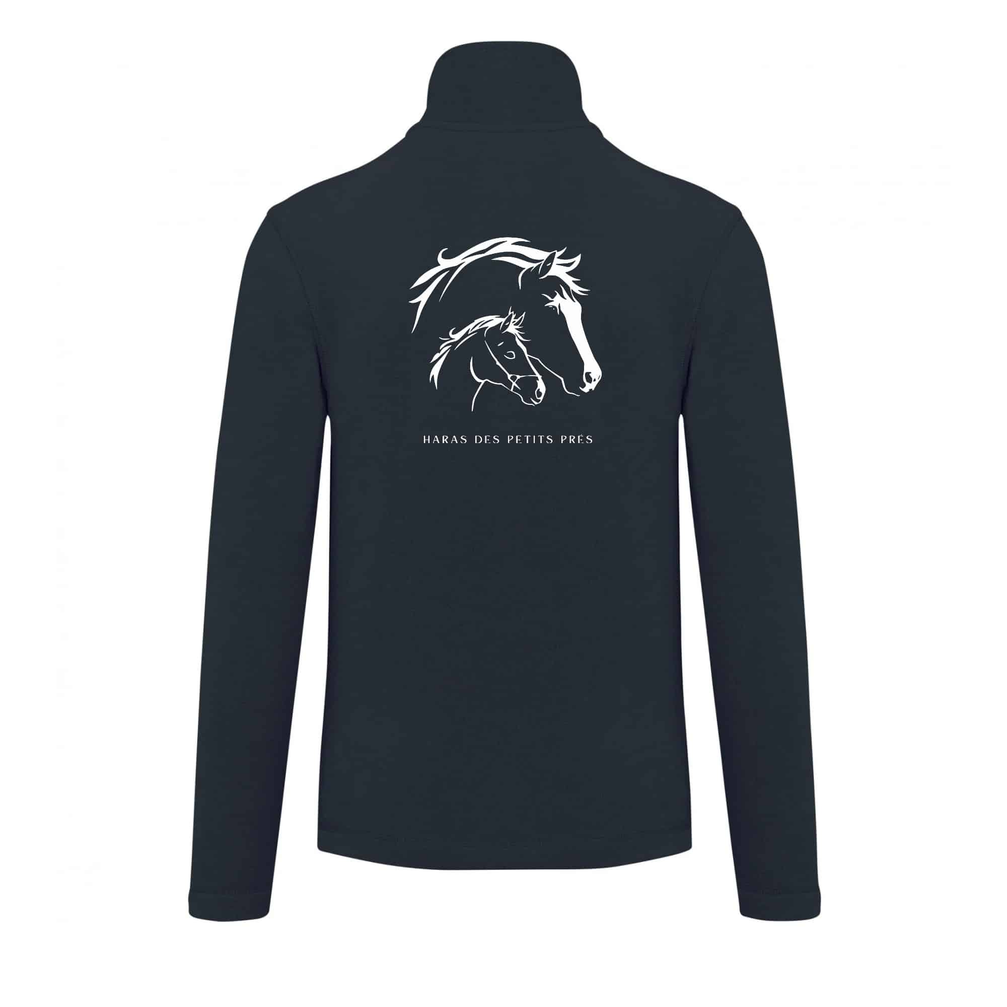 Veste micropolaire zippée (homme) – Haras des Petits Prés - Navy – K911 – Image 3