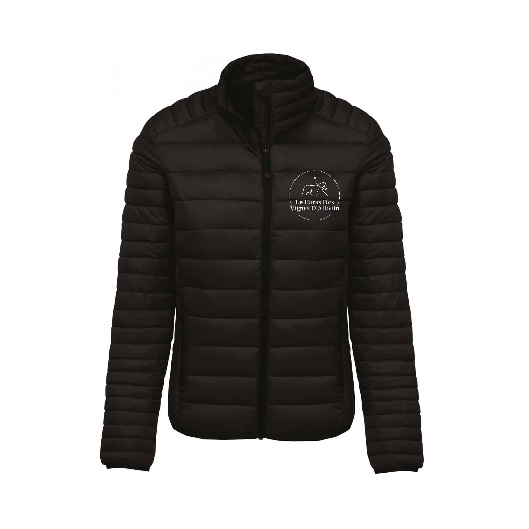 DOUDOUNE AVEC MANCHES (homme) - Le Haras des Vignes d'Allouin - Noir - K6120