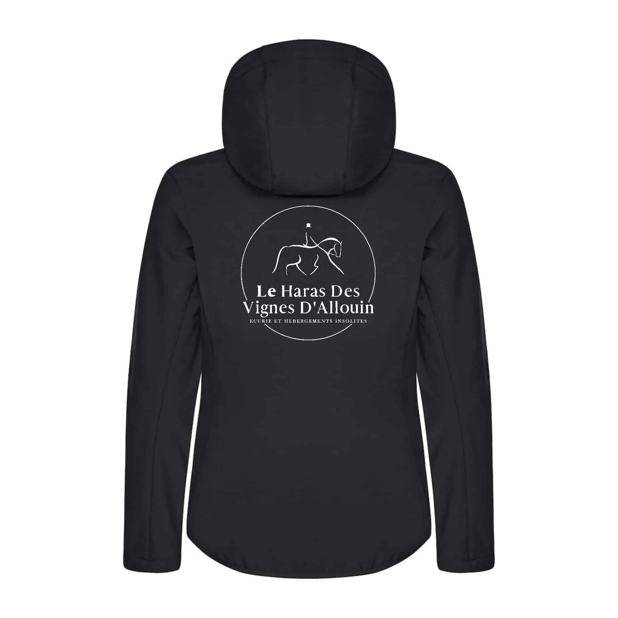 SOFTSHELL "Classic" (femme) - Le Haras des Vignes d'Allouin - Noir - 0200917 – Image 3