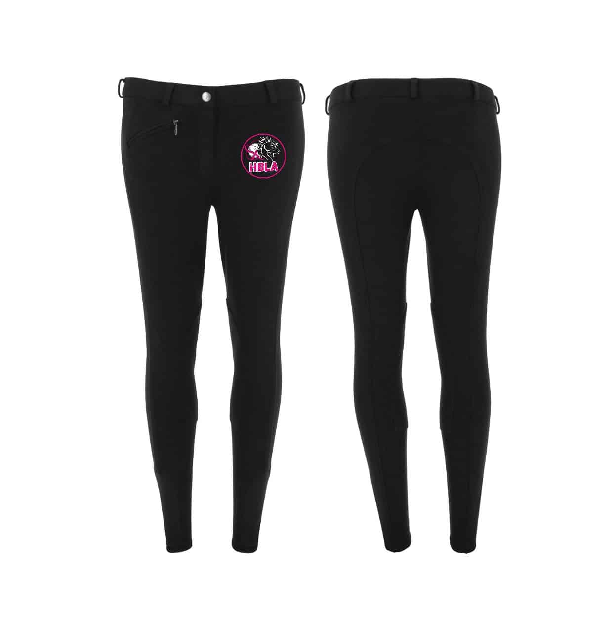 Pantalon d'équitation RIDING WORLD (enfant) - HBLA - Noir - 989070