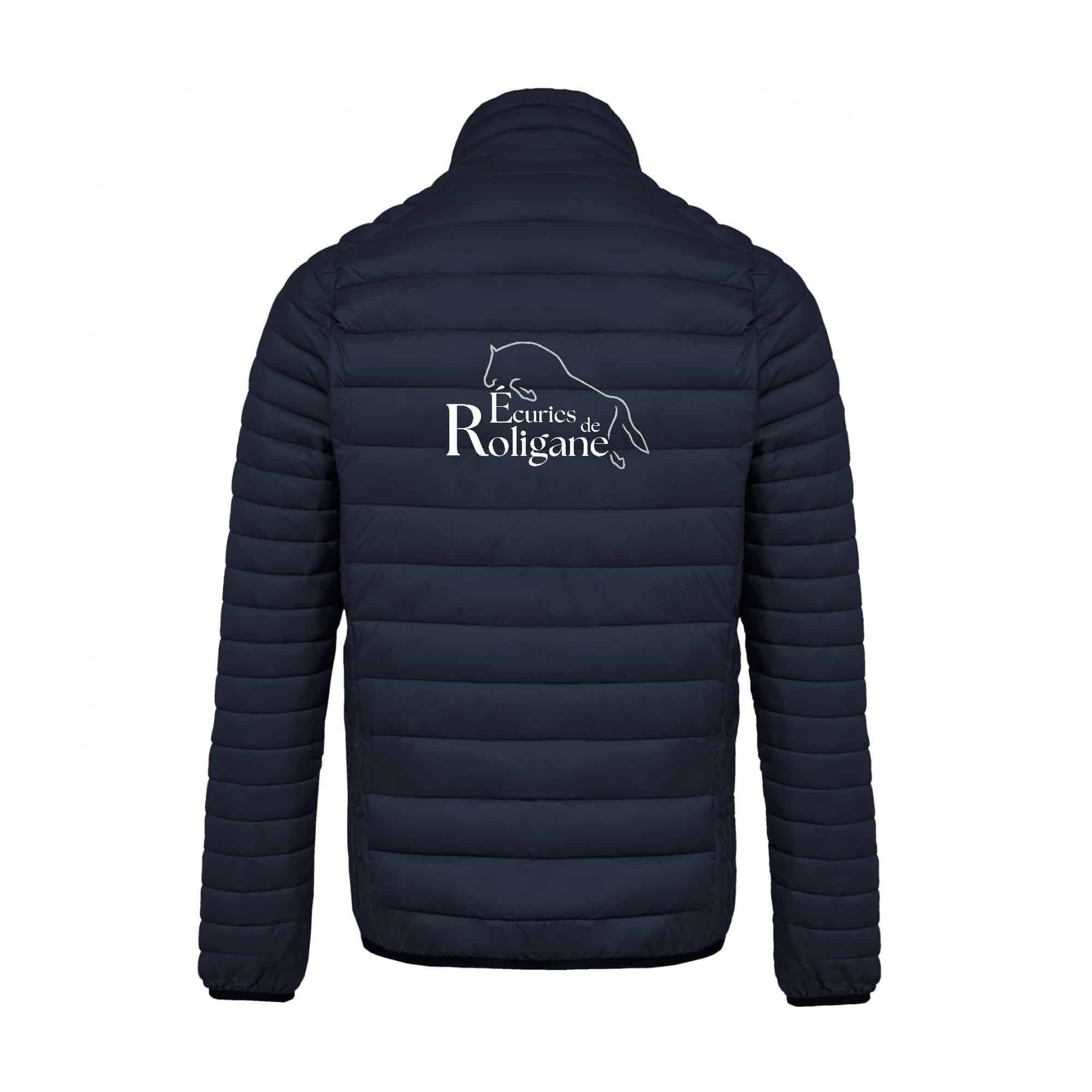 DOUDOUNE AVEC MANCHES (homme) - Ecuries de Roligane - Navy - K6120 – Image 3