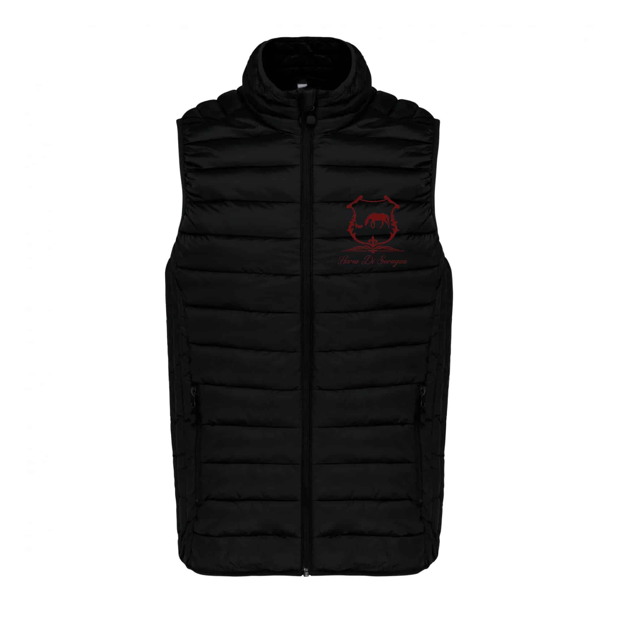 DOUDOUNE SANS MANCHES (homme) - Haras di Saragua - Noir - K6113