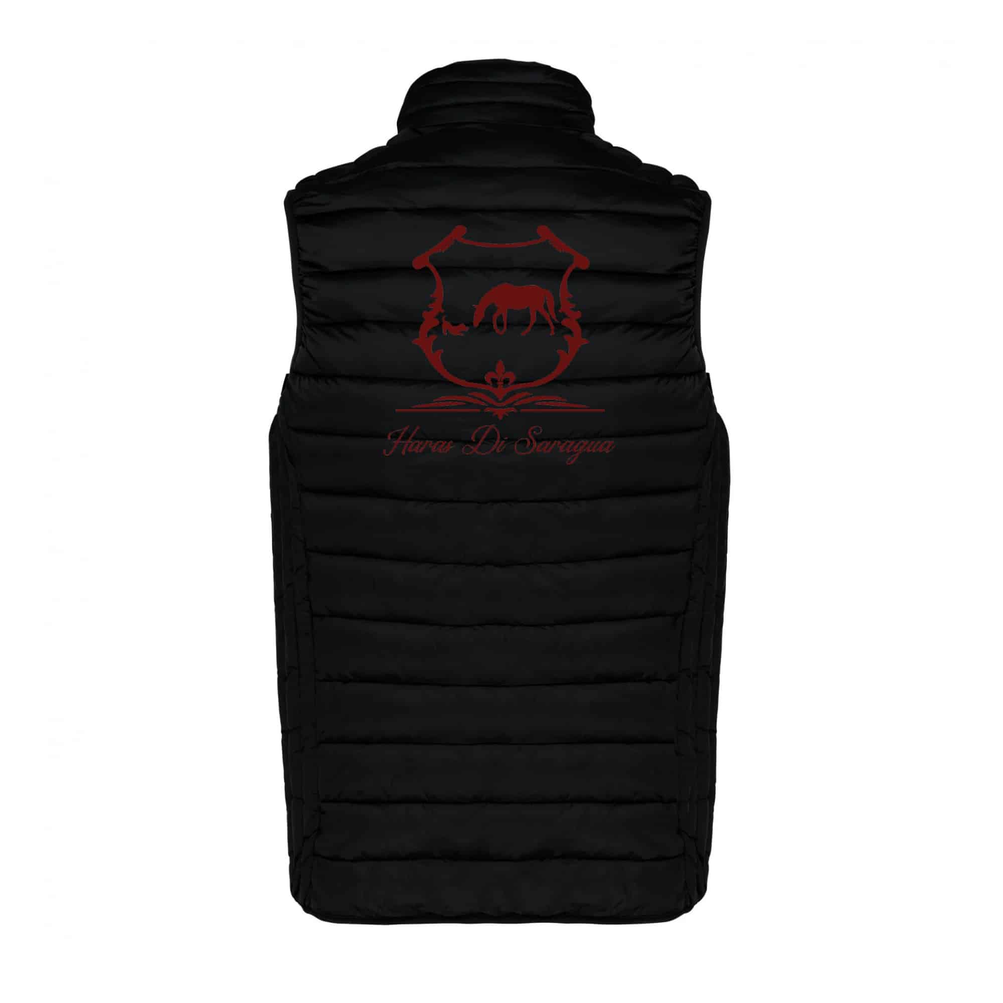 DOUDOUNE SANS MANCHES (homme) - Haras di Saragua - Noir - K6113 – Image 3