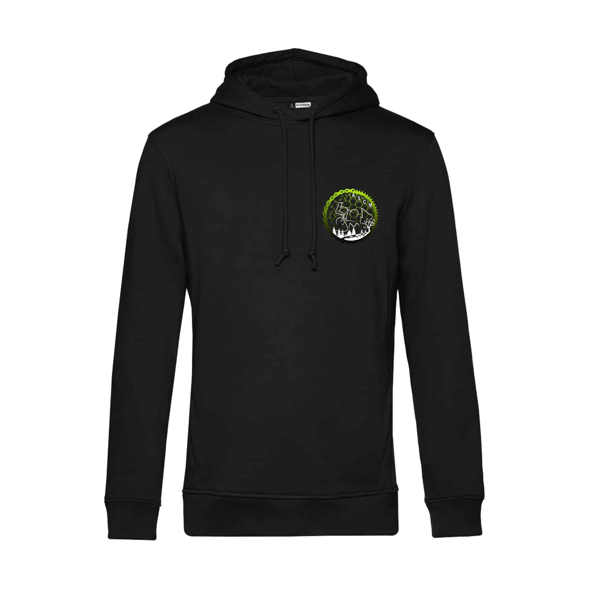 SWEAT A CAPUCHE (enfant) - ASSOCIATION SPORTIVE CYCLO MAURICIENNE - Noir - K477