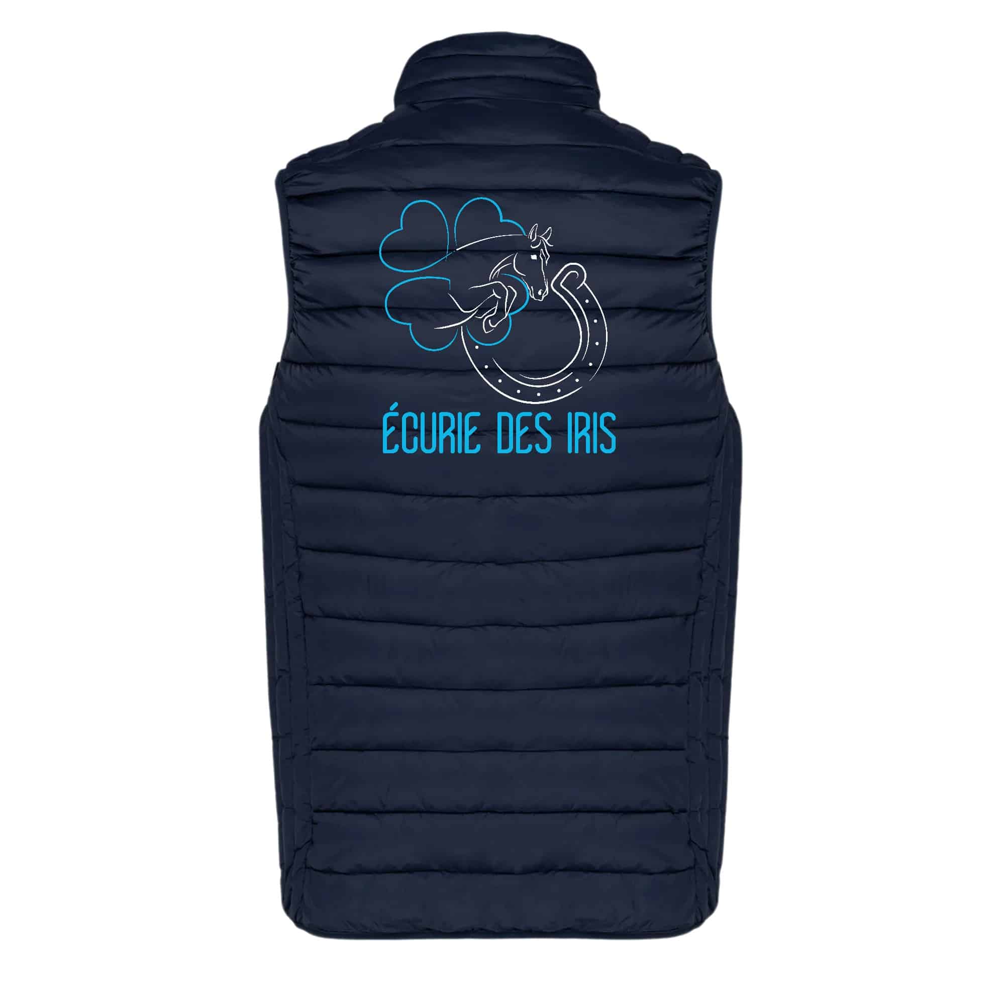 DOUDOUNE SANS MANCHES (femme) - Ecurie des Iris - Navy - K6114 – Image 3