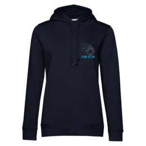 SWEAT A CAPUCHE (femme) – Ecurie des Iris - Navy - BCW34B