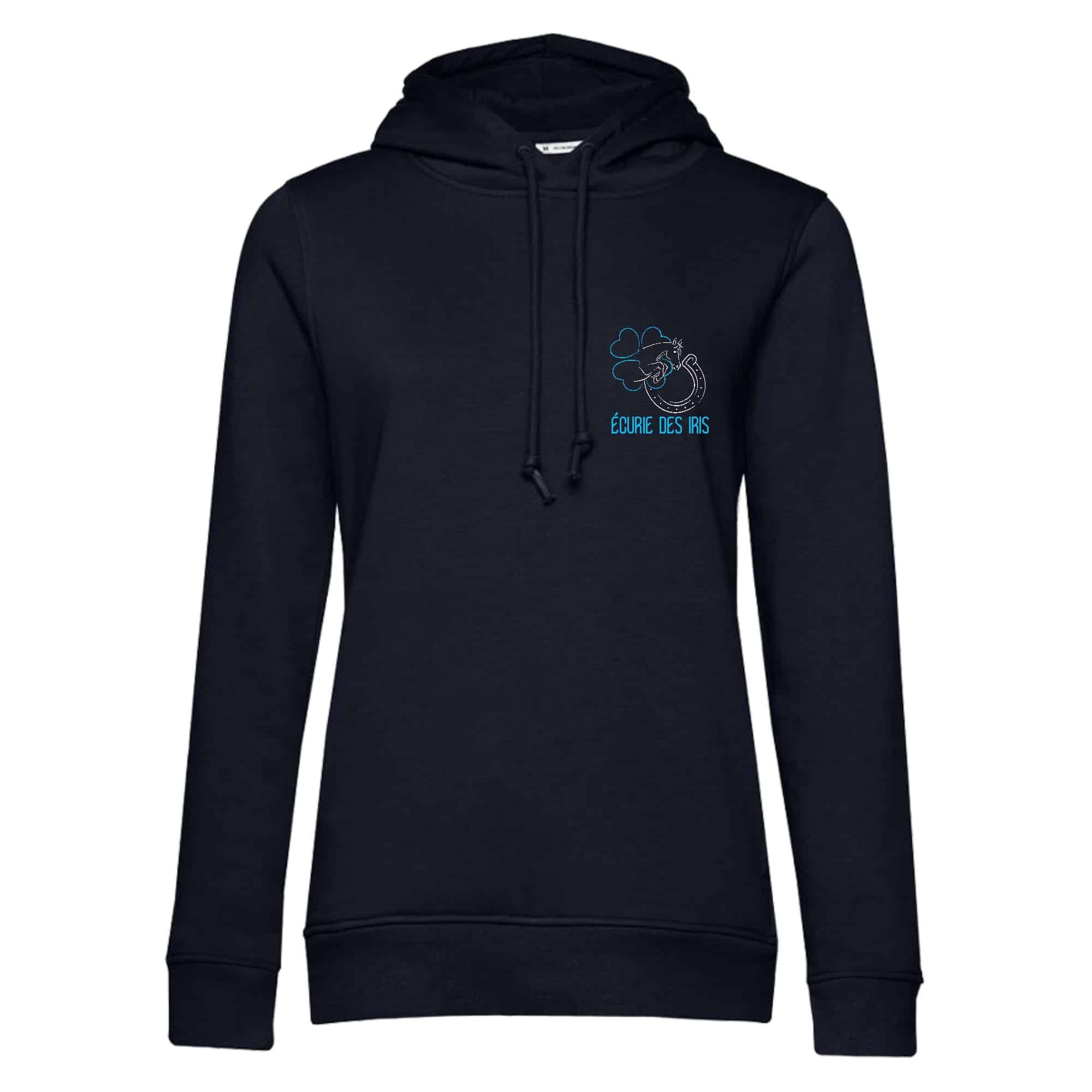 SWEAT A CAPUCHE (femme) – Ecurie des Iris - Navy - BCW34B