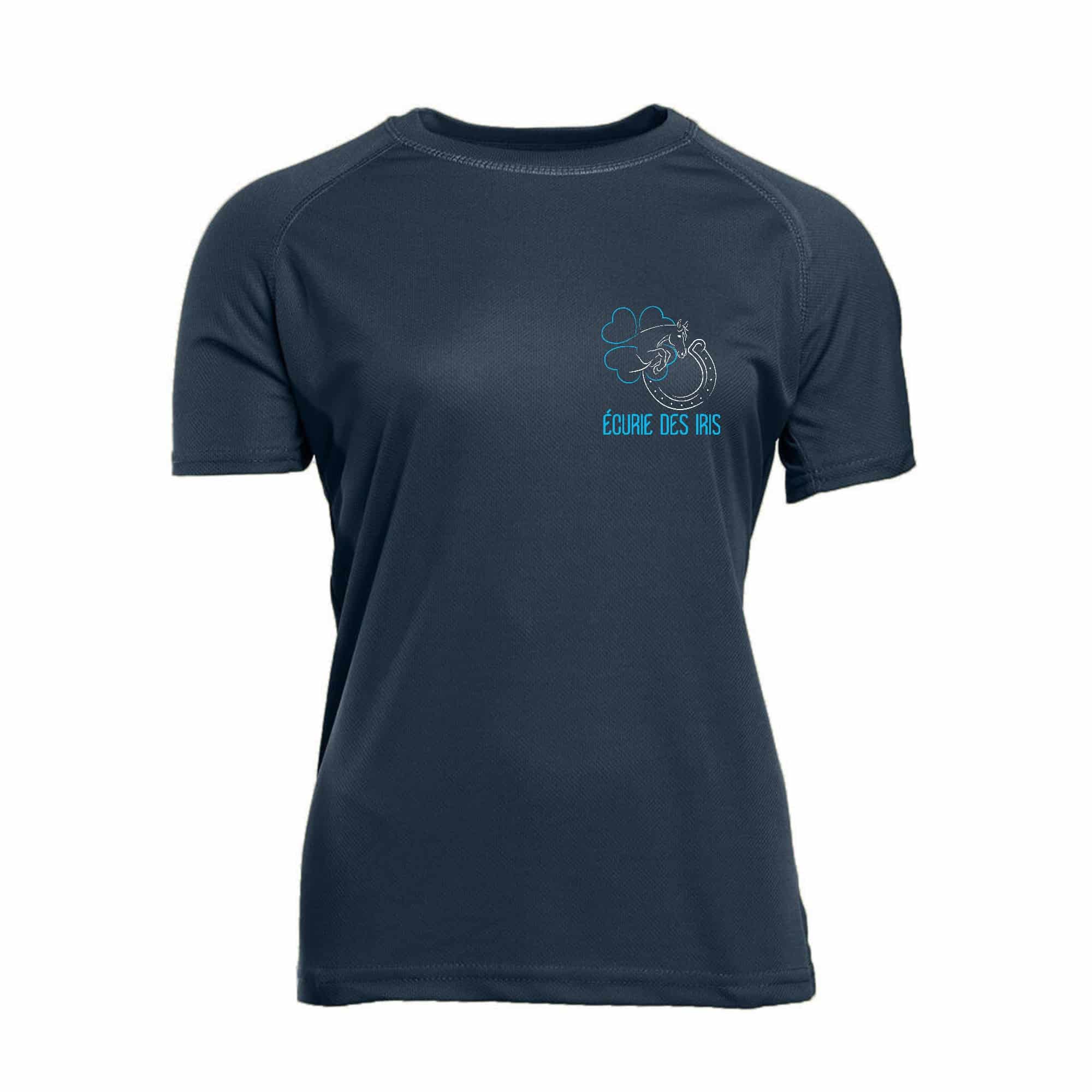 T-Shirt respirant (femme) - Ecurie des Iris - Navy - PK141