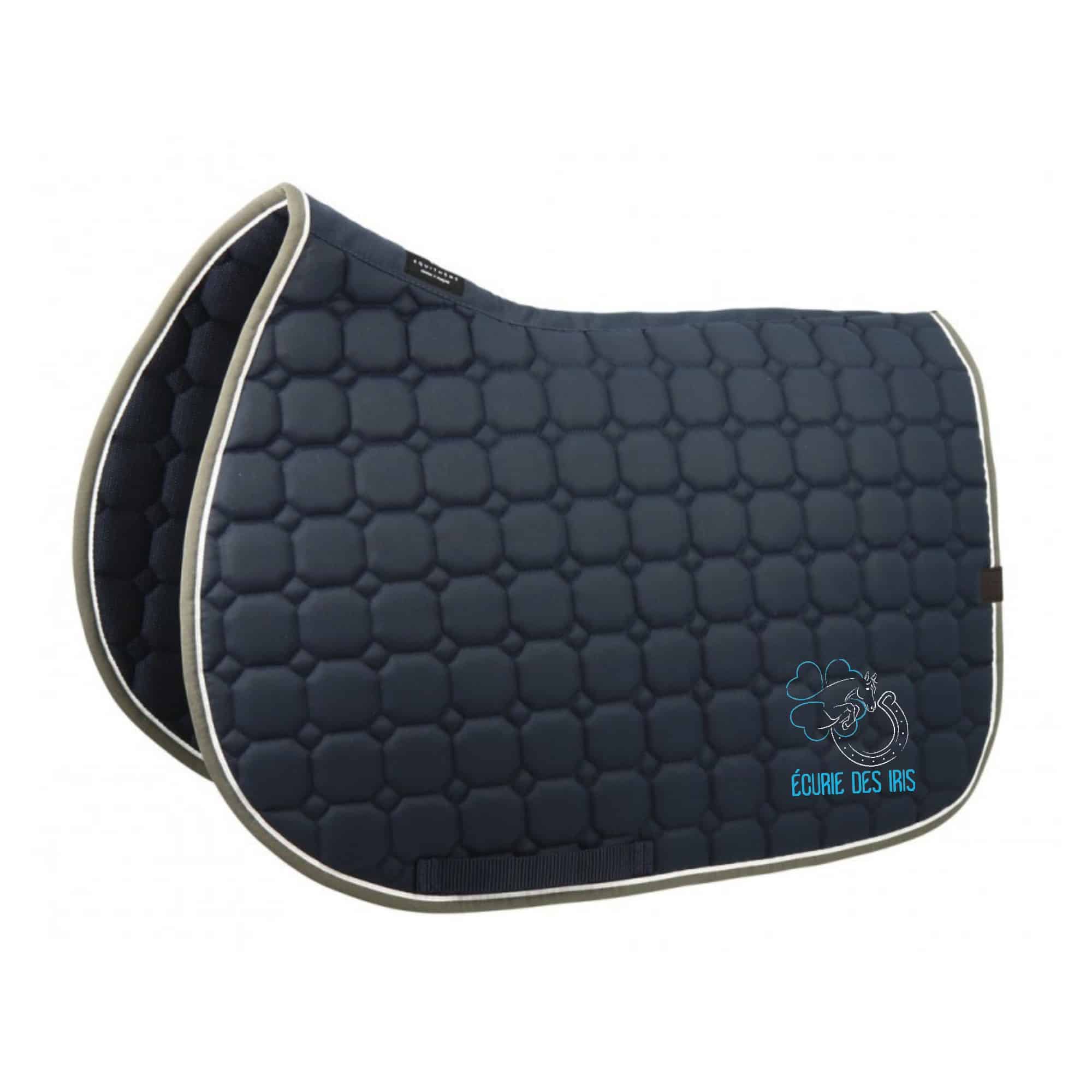 Tapis de selle Equithème "Orion" - Ecurie des Iris - Navy - 20477