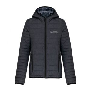 DOUDOUNE AVEC MANCHES ET CAPUCHE (femme) - mec'alpes 74 - Gris Anthracite - K6111