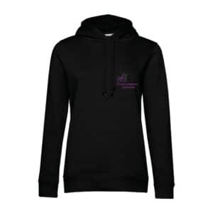 SWEAT A CAPUCHE (femme) – Les Lavandes Equitation – Noir - BCW34B