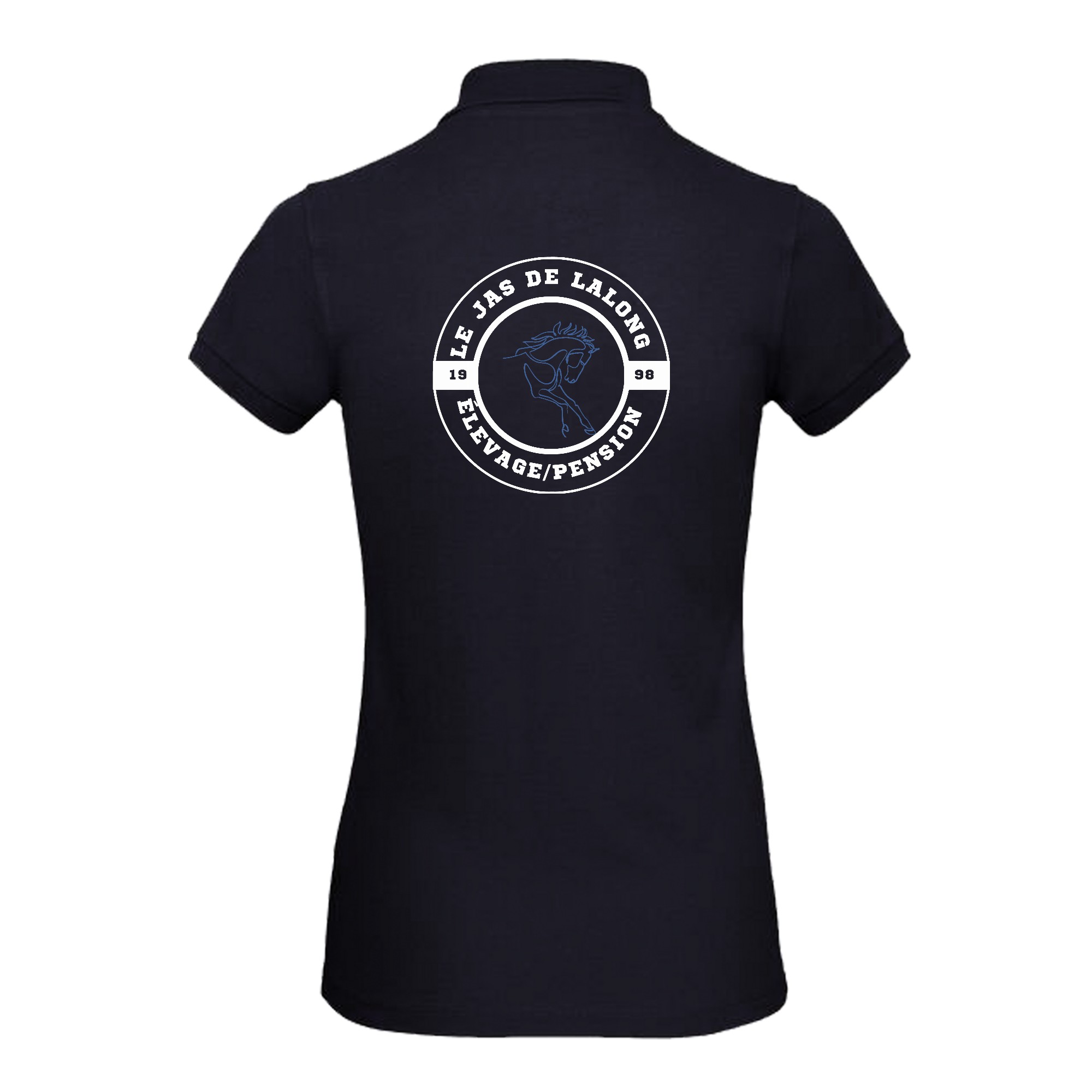 Polo premium (femme) - Le jas de Lalong - Navy - BCW463 – Image 2