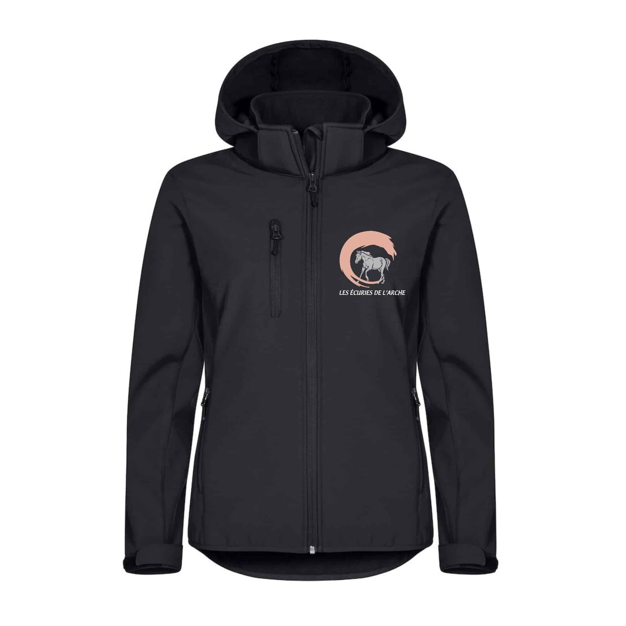 SOFTSHELL "Classic" (femme) - Les écuries de l’arche - Noir - 0200917