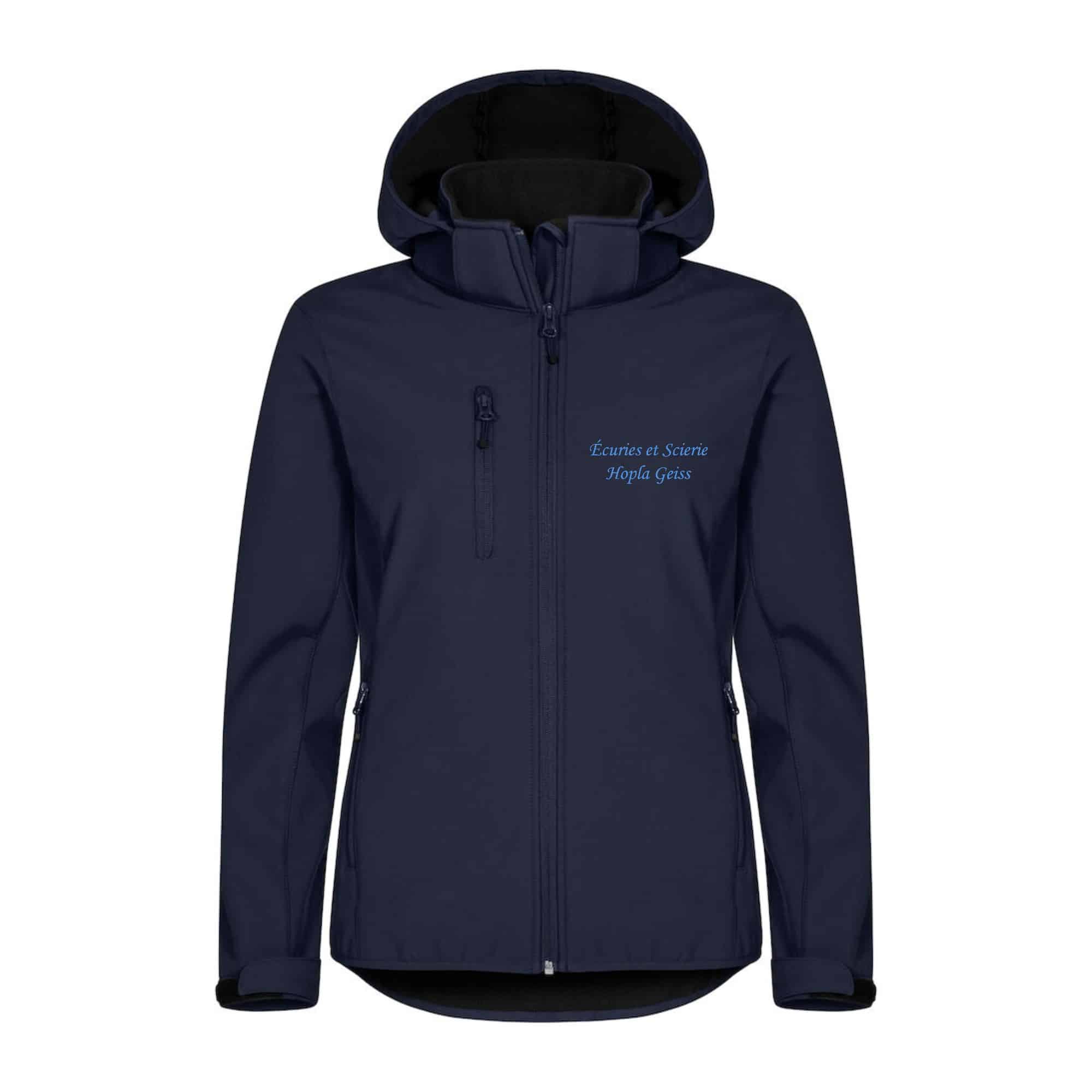 SOFTSHELL "Classic" (femme) - Les Écuries Hopla Geiss - Navy - 0200917