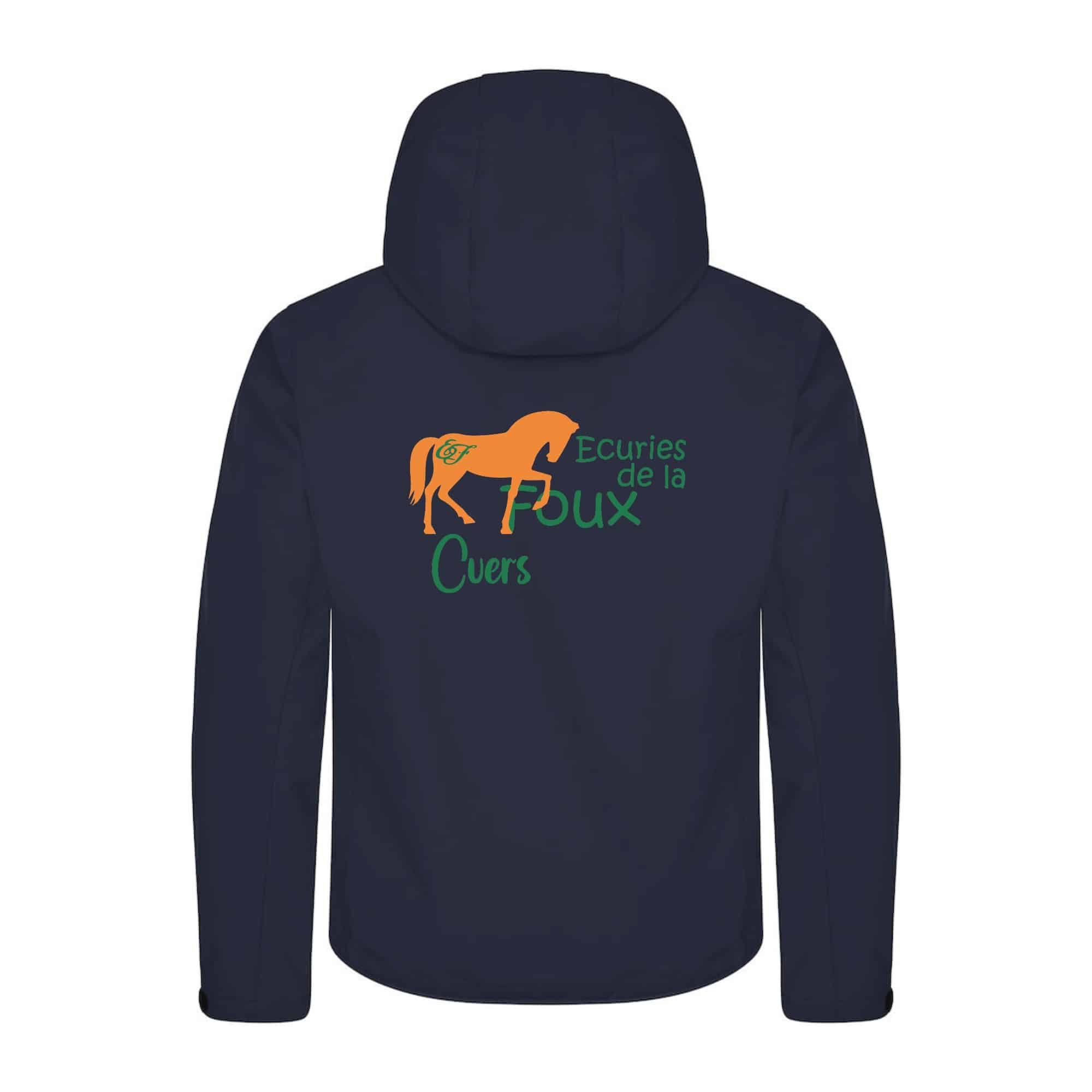 SOFTSHELL "Classic" (homme) - LES ECURIES DE LA FOUX - Navy - 0200912 – Image 3