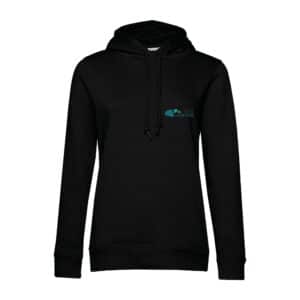 SWEAT A CAPUCHE (femme) – Lycée Luçon Pétré - Noir - BCW34B