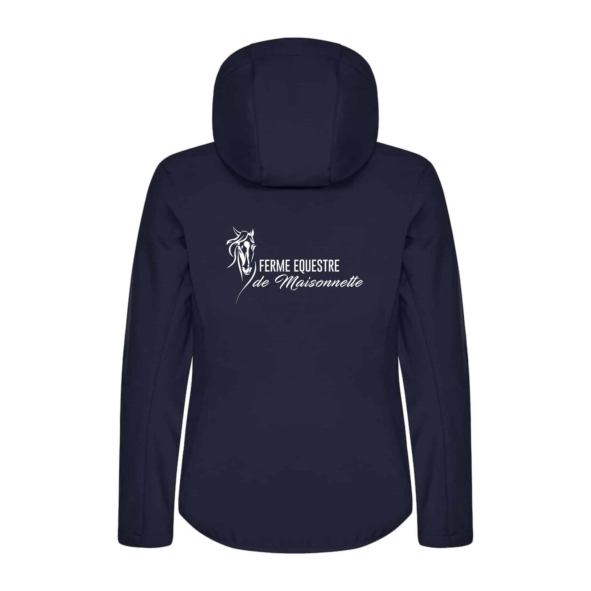 SOFTSHELL "Classic" (femme) - Ferme Equestre de Maisonnette - Navy - 0200917 – Image 3