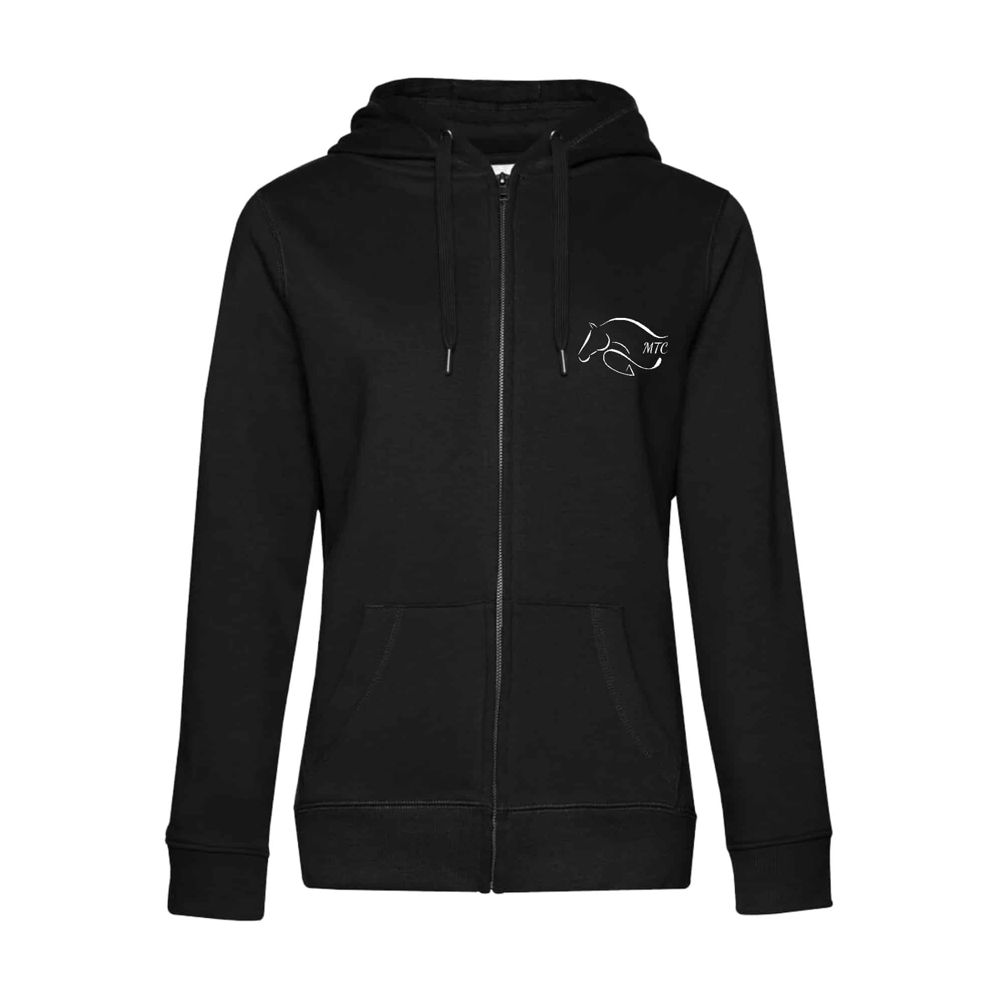 SWEAT ZIPPÉ (femme) - Manège team compétition - Noir - BCW03Q