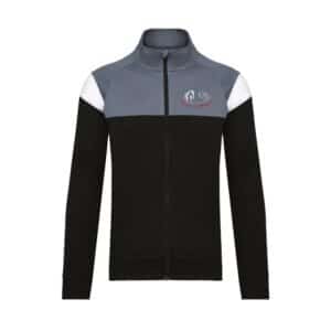 Veste de survêtement zippée (enfant) - Domaine des mandets - Noir - PA391