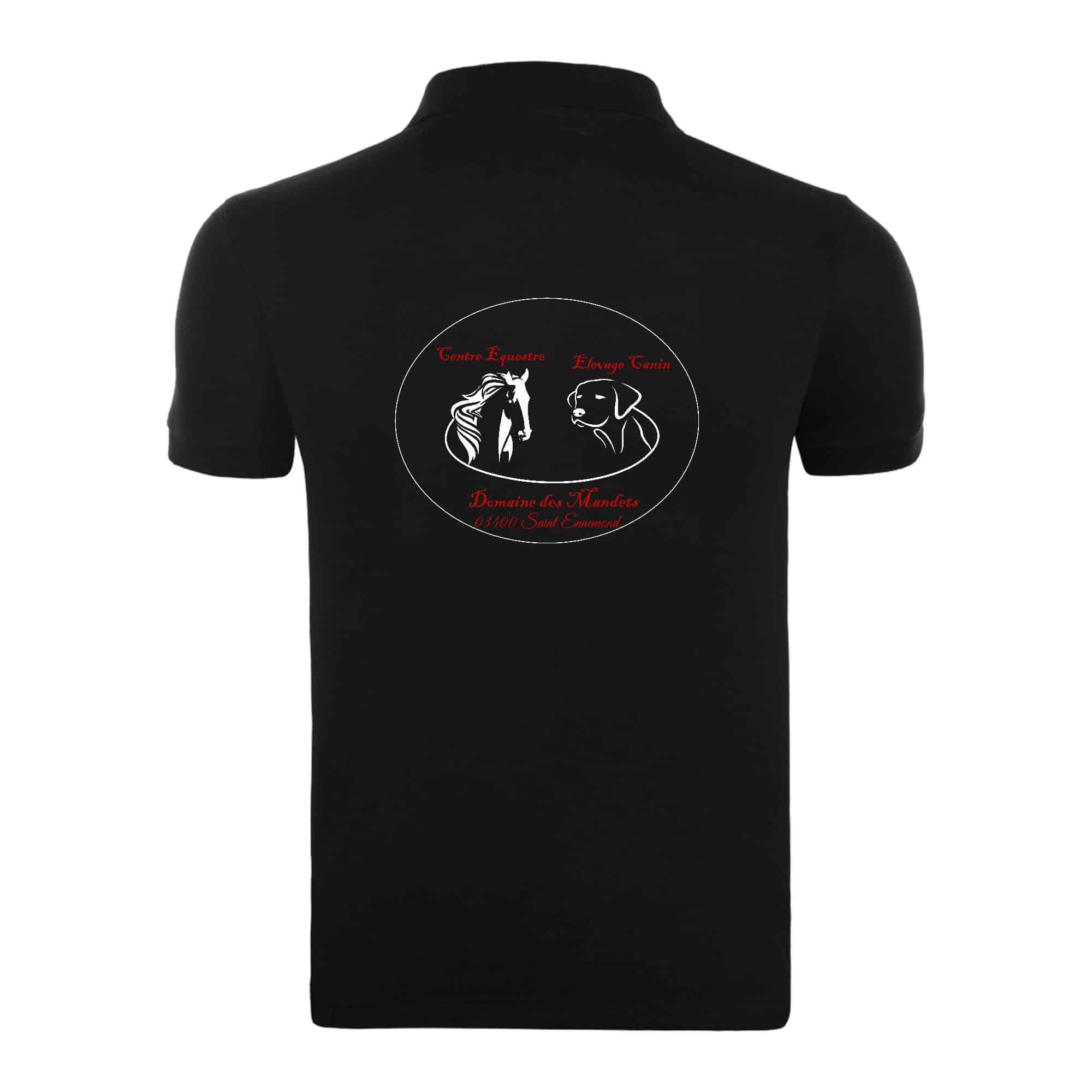 POLO (enfant) - Domaine des mandets - Noir - BCK424 – Image 3