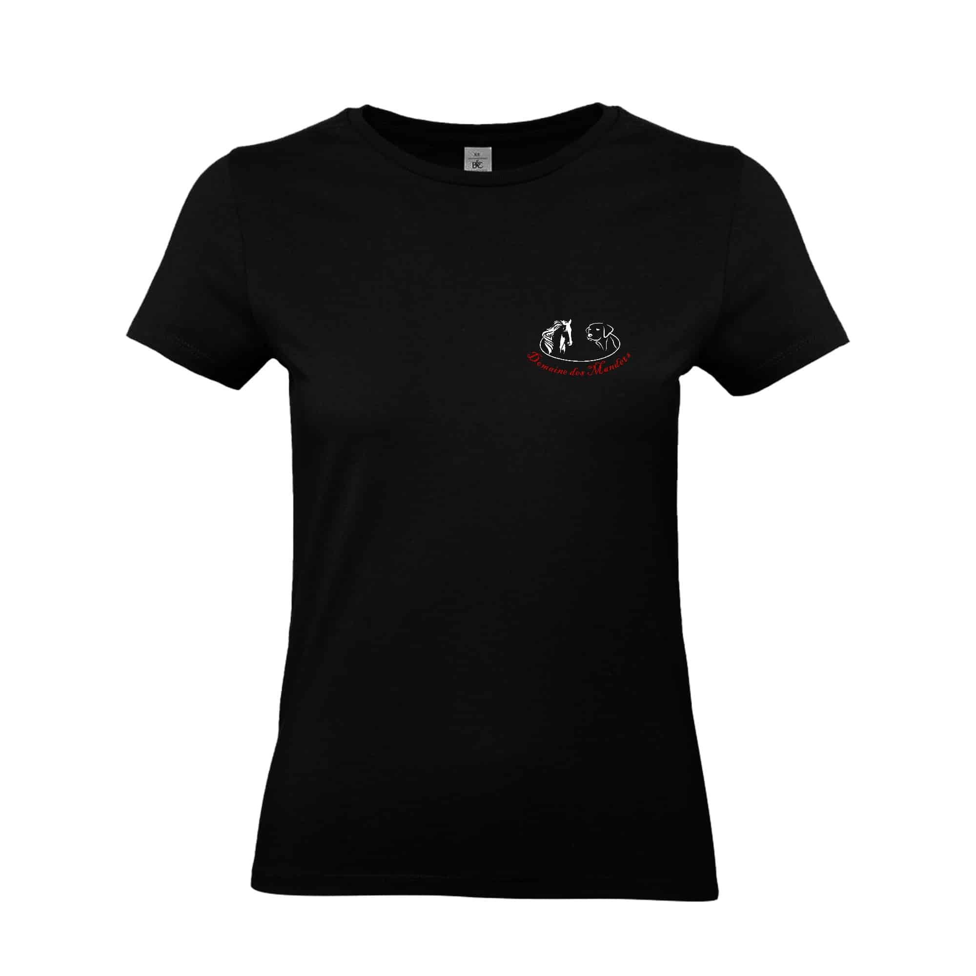 T-SHIRT (femme) - Domaine des mandets - Noir - BC04T