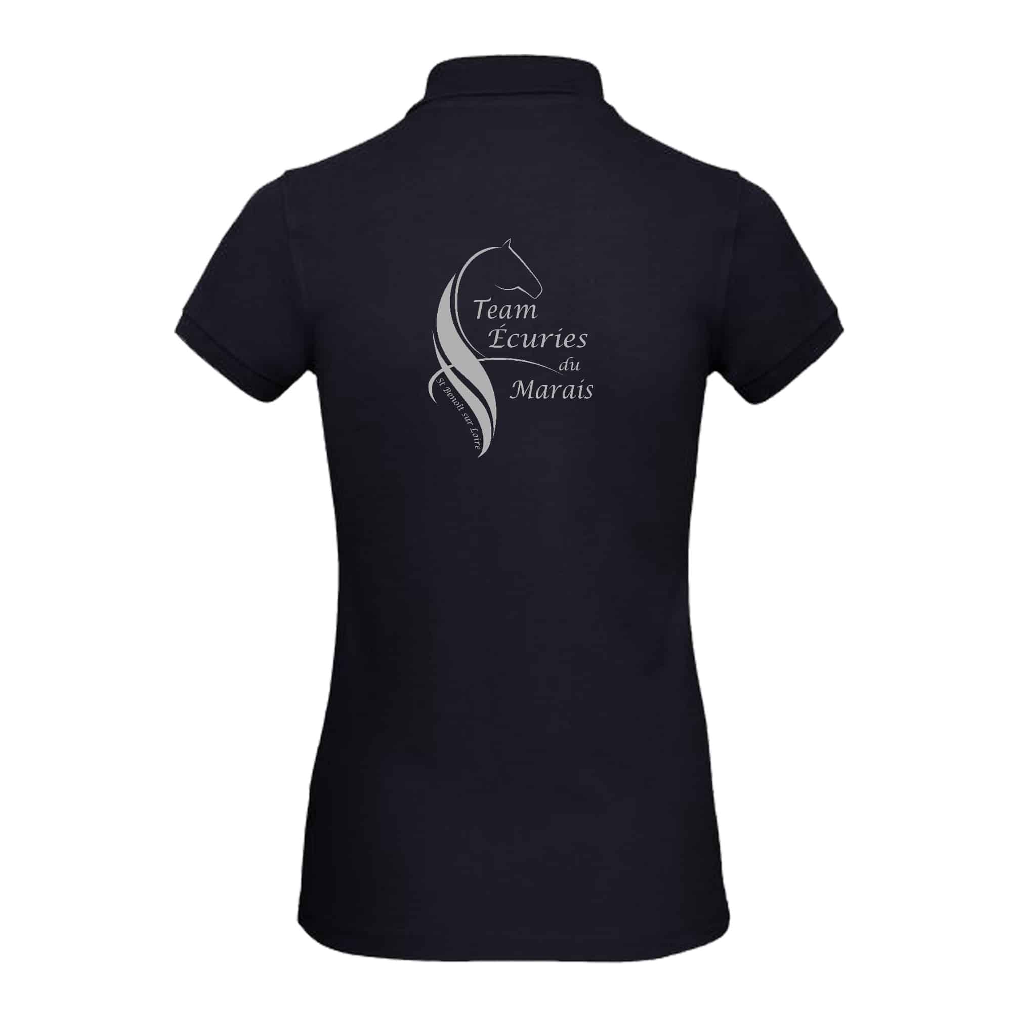 POLO (femme) - Écuries du Marais - Navy - BCI1F – Image 3