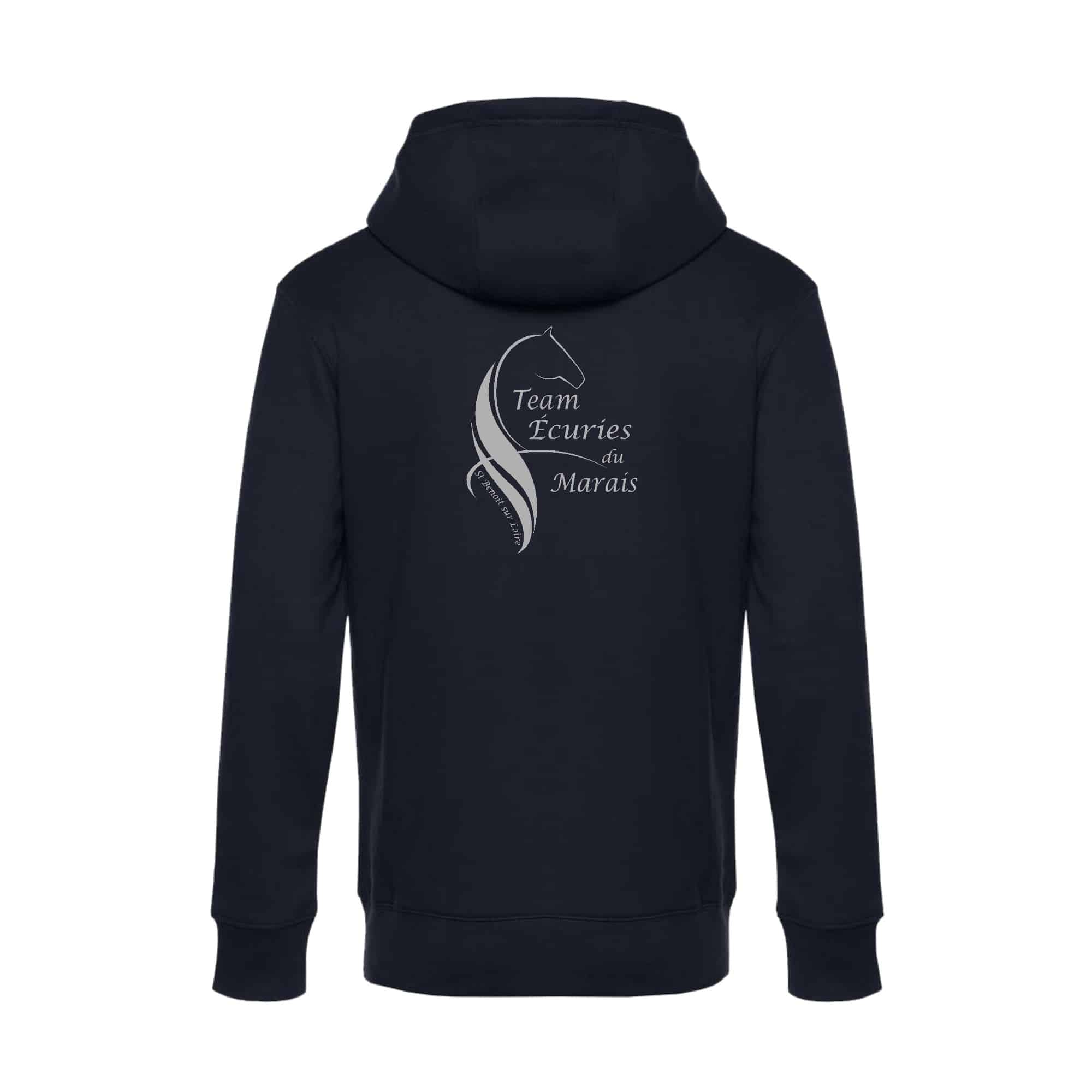 SWEAT ZIPPÉ (enfant) - Écuries du Marais - Navy - K455 – Image 3