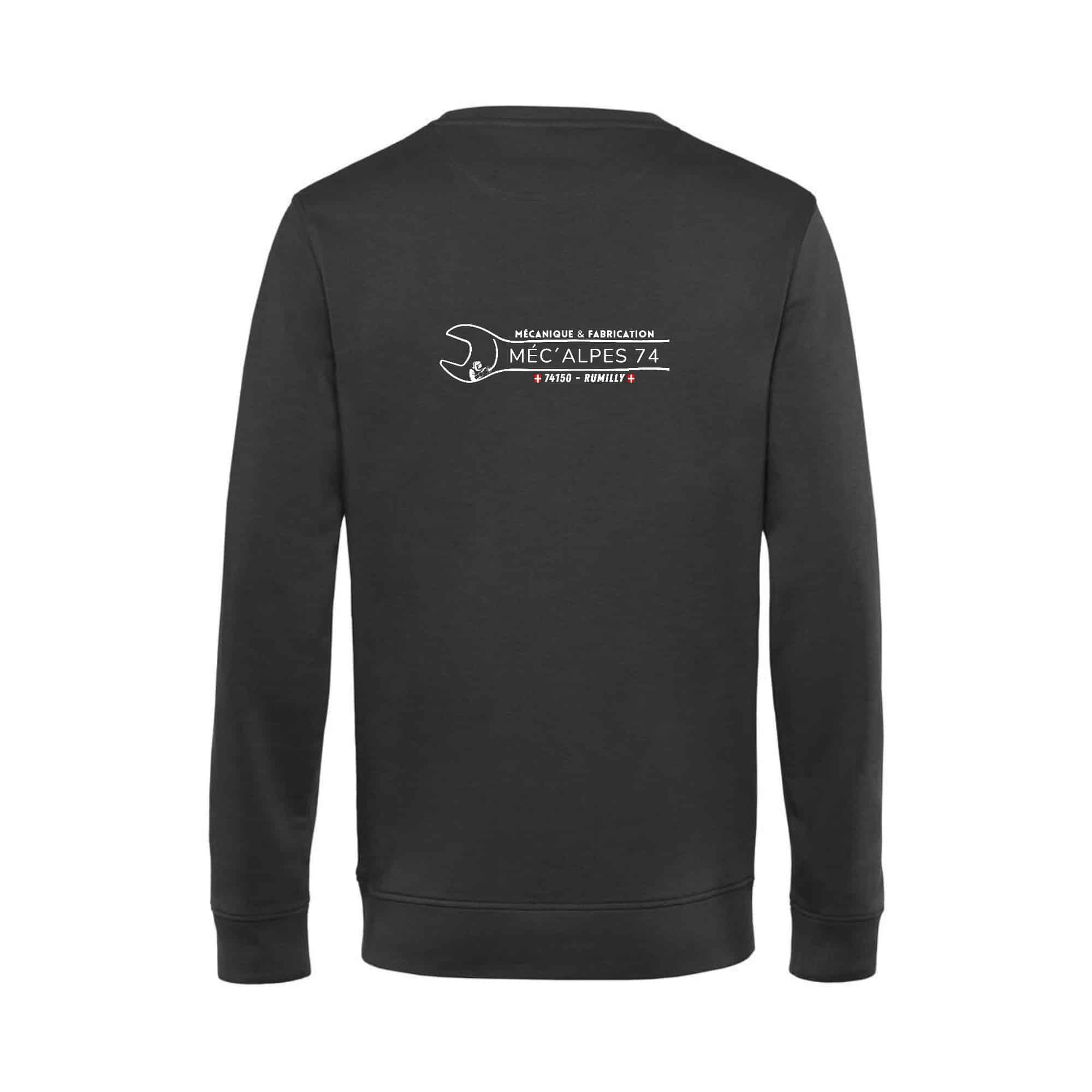 SWEAT COL ROND (femme) - mec'alpes 74 - Gris Anthracite - BCW01Q – Image 3