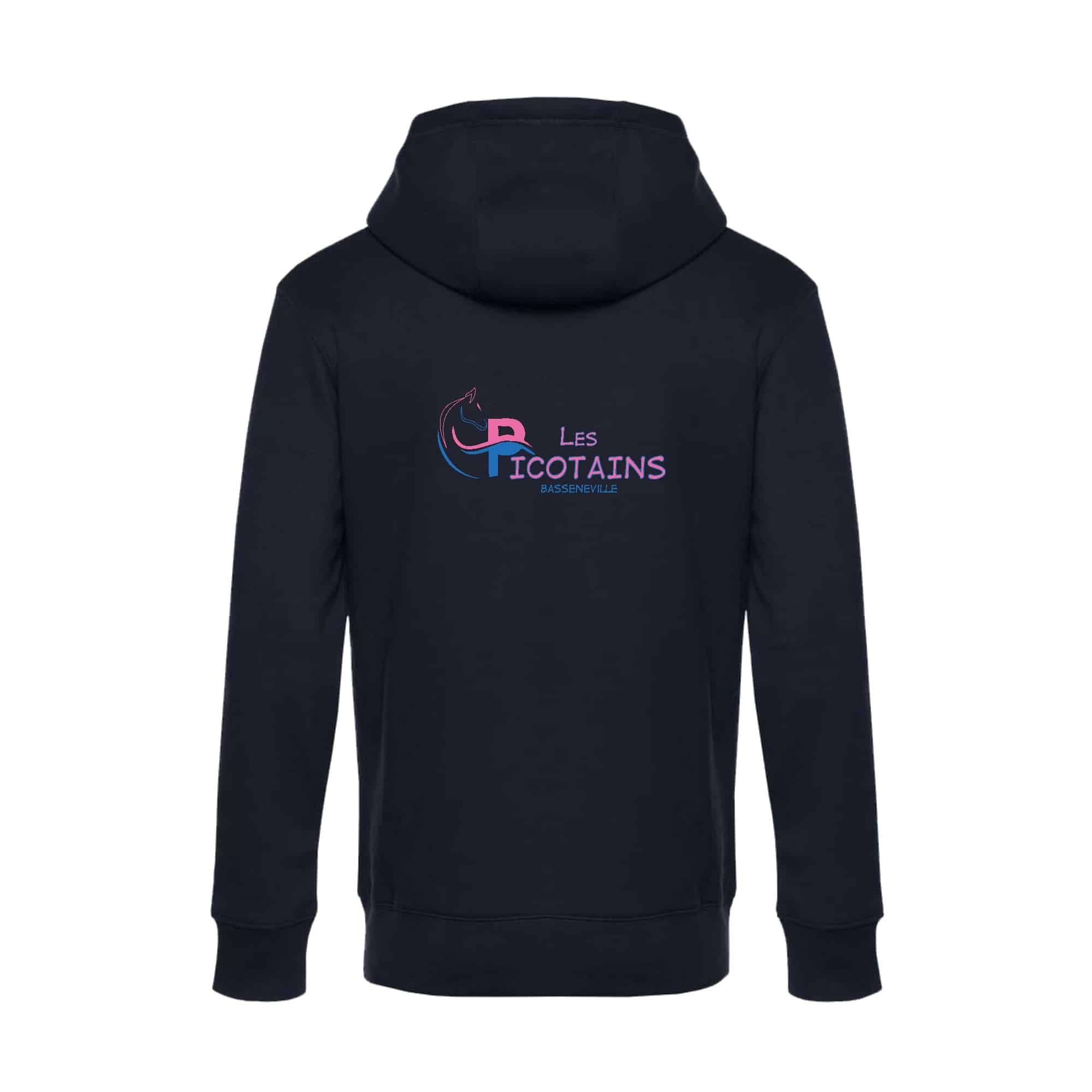 SWEAT ZIPPÉ (enfant) - Centre équestre des picotains - Navy - K455 – Image 3