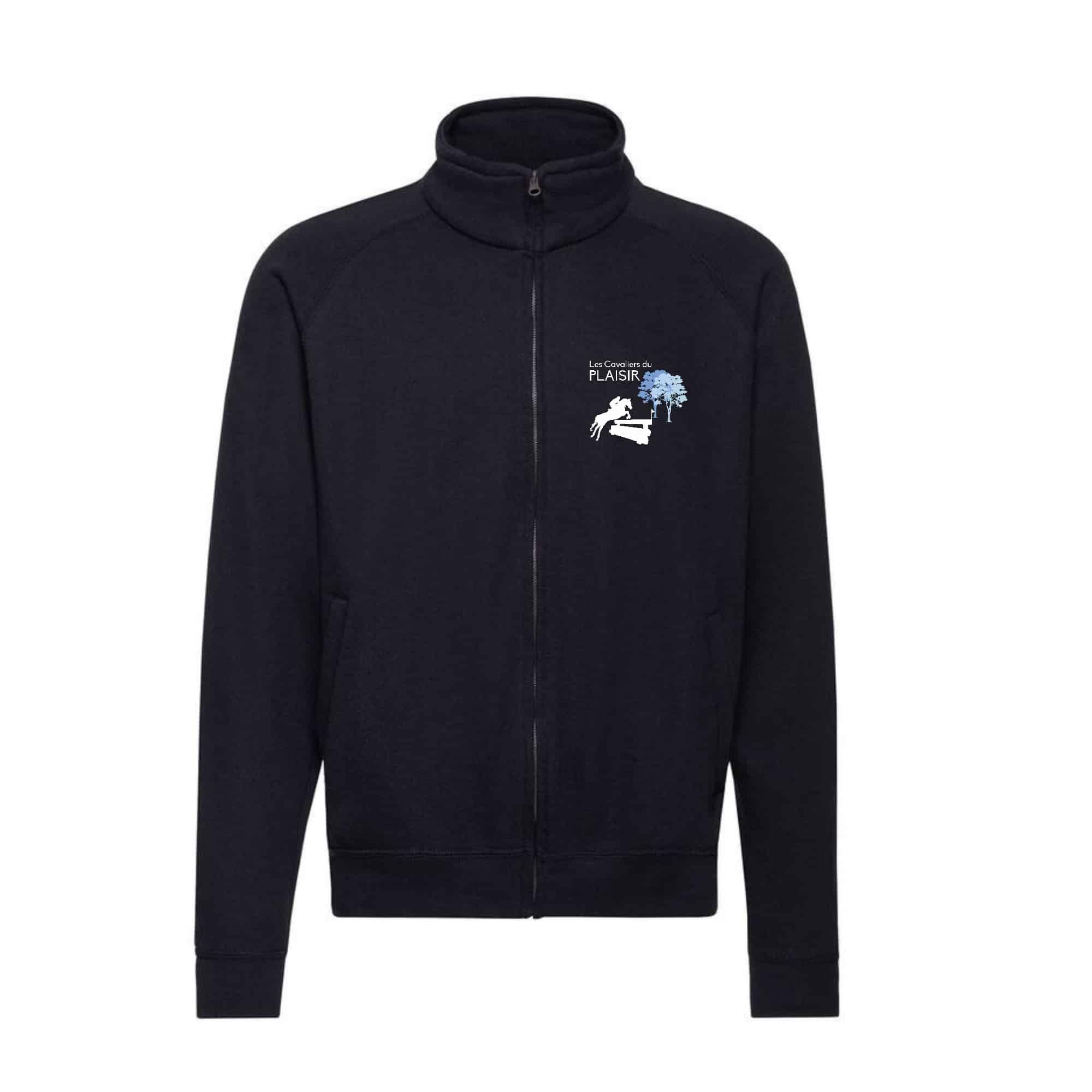 SWEAT ZIPPE SANS CAPUCHE (homme) - Les cavaliers du plaisir – Navy - SC365