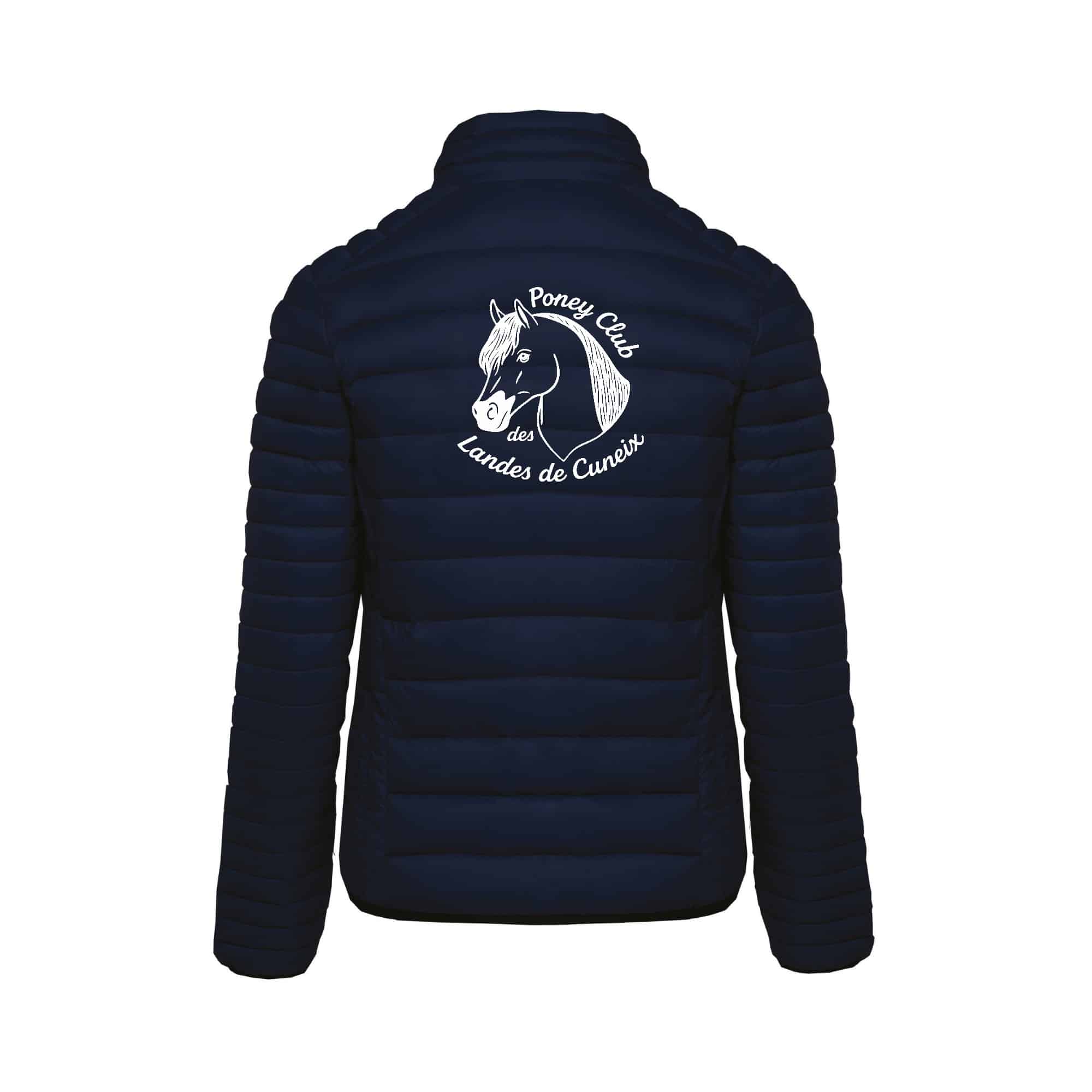 DOUDOUNE AVEC MANCHES (femme) - Poney club des landes – Navy - K6121 – Image 3