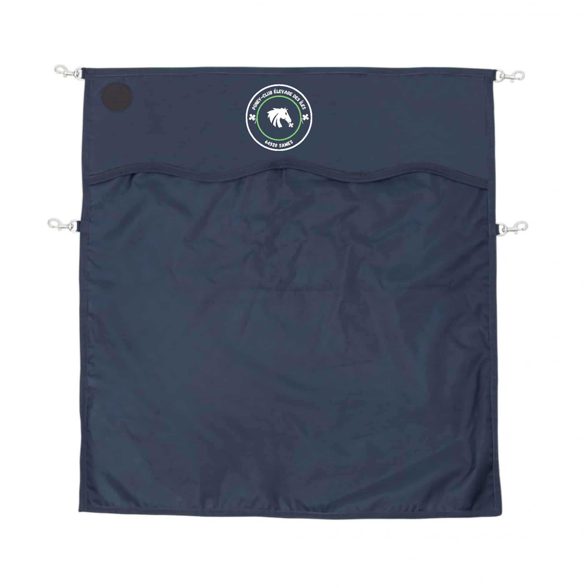 Rideau ou porte de box EQUITHÈME Premium - Poney club des îles - Navy - RP001 – Image 2