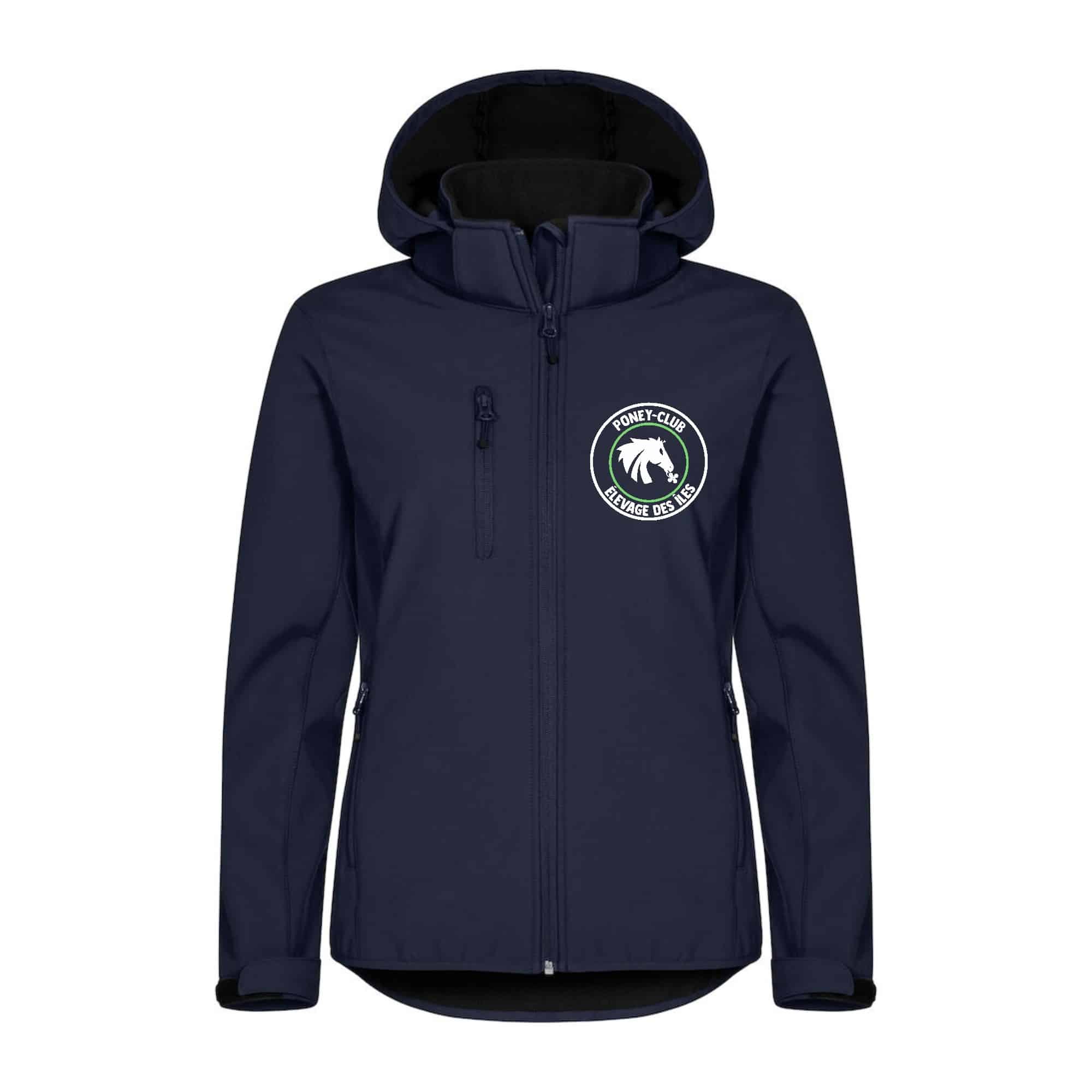 SOFTSHELL "Classic" (femme) - Poney club des îles - Navy - 0200917