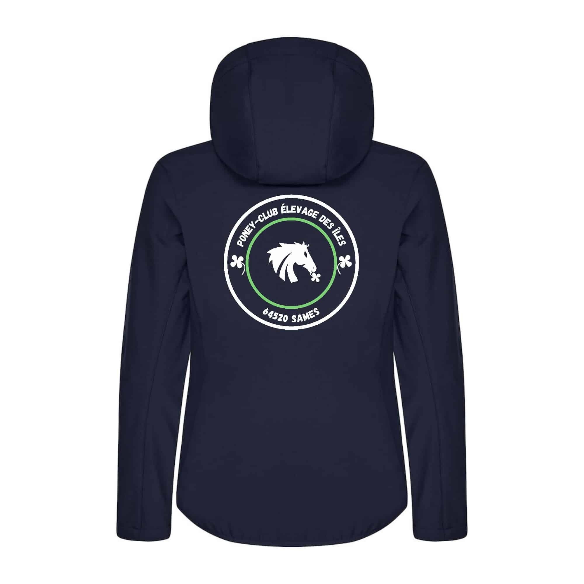 SOFTSHELL "Classic" (femme) - Poney club des îles - Navy - 0200917 – Image 3