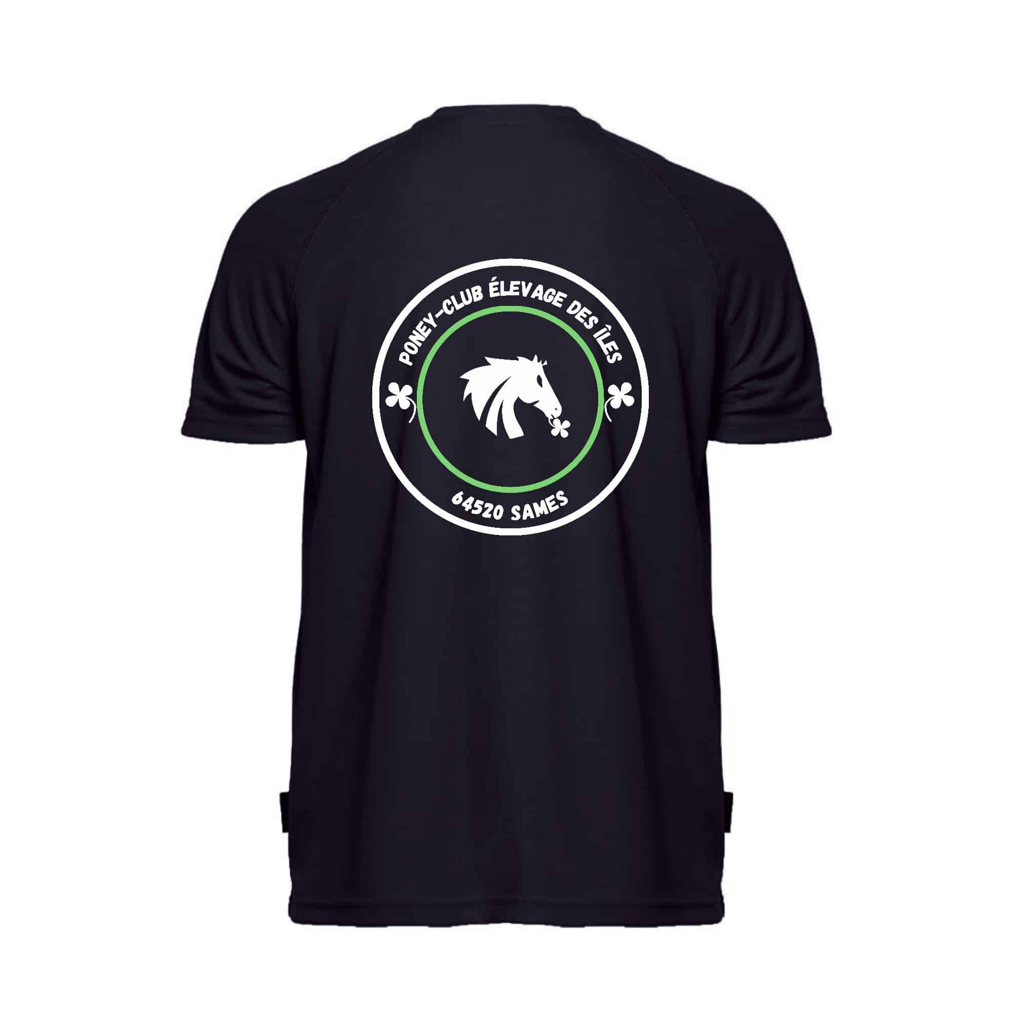 T-Shirt respirant (femme) - Poney club des îles - Navy - PK141 – Image 3