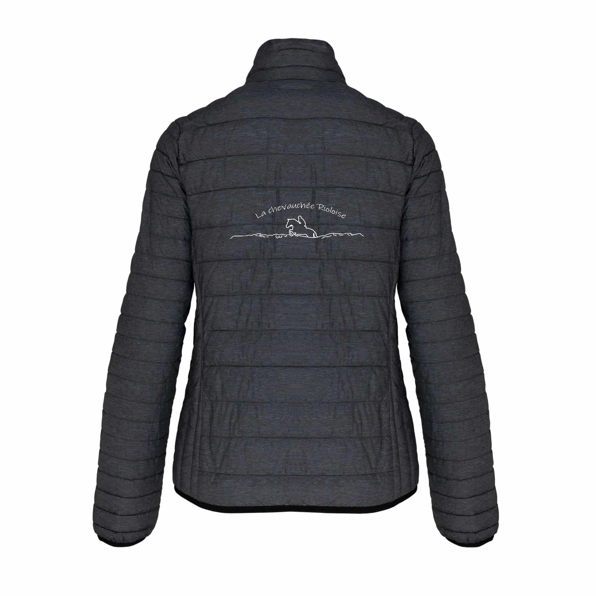 DOUDOUNE AVEC MANCHES (femme) - la chevauchée rioloise - Gris Antharcite - K6121 – Image 3