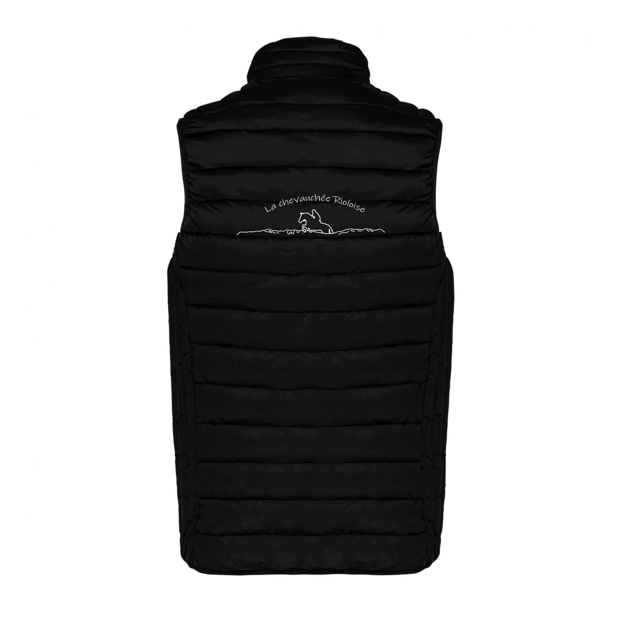 DOUDOUNE SANS MANCHES (enfant) - la chevauchée rioloise - Noir - K6115 – Image 3