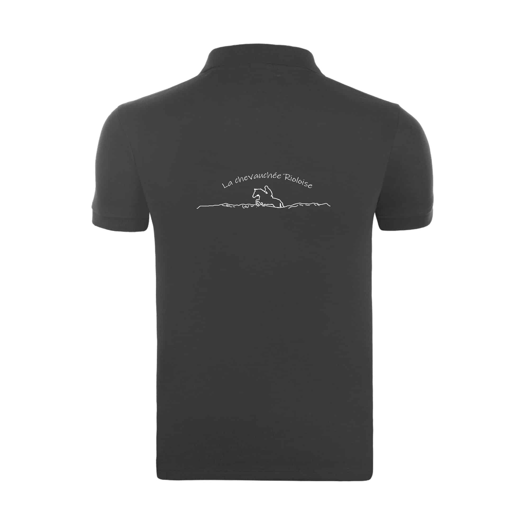 POLO (homme) - la chevauchée rioloise - Gris Antharcite - BCID1 – Image 3