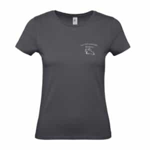 T-SHIRT (femme) - la chevauchée rioloise - Gris Anthracite - BC04T
