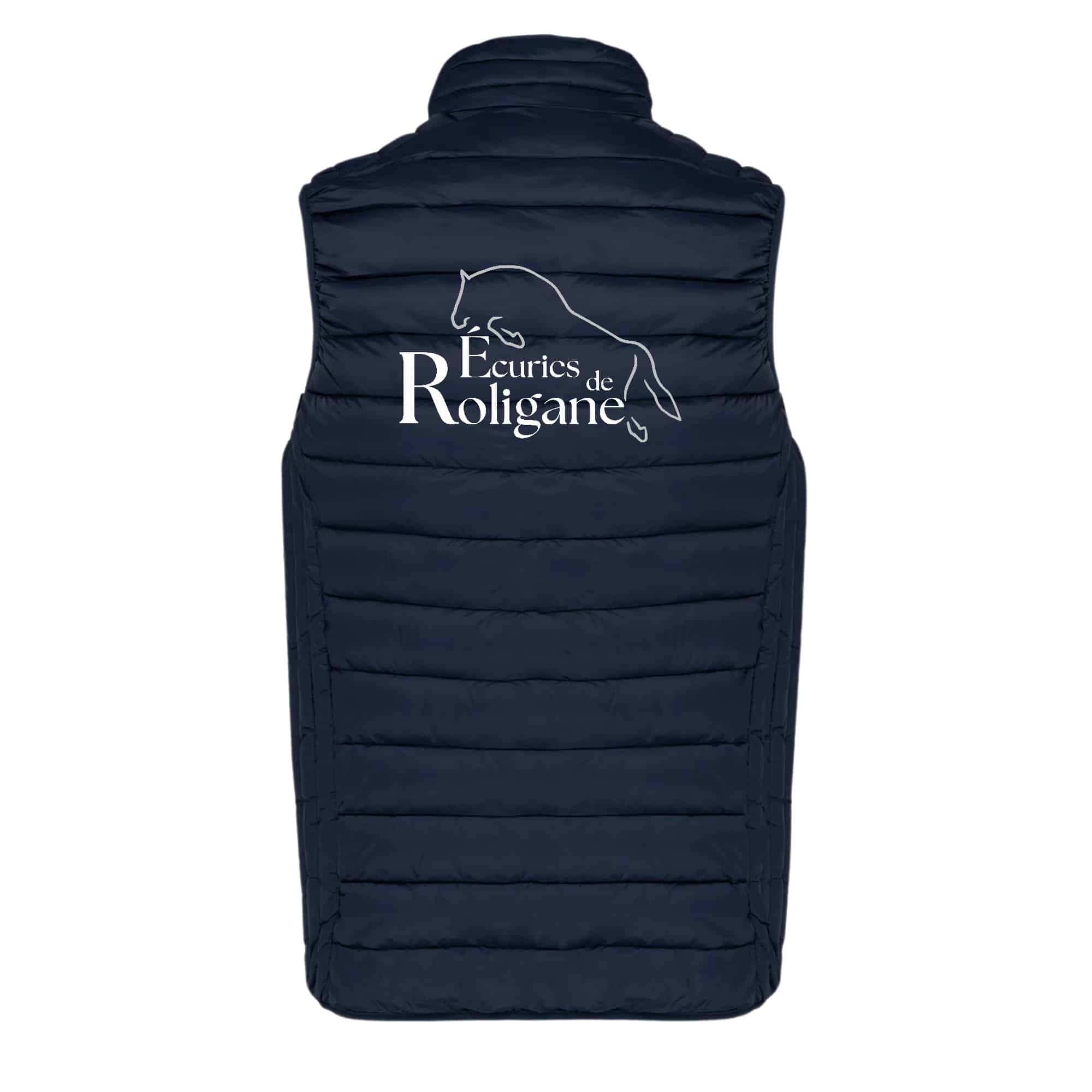 DOUDOUNE SANS MANCHES (femme) - Ecuries de Roligane - Navy - K6114 – Image 3